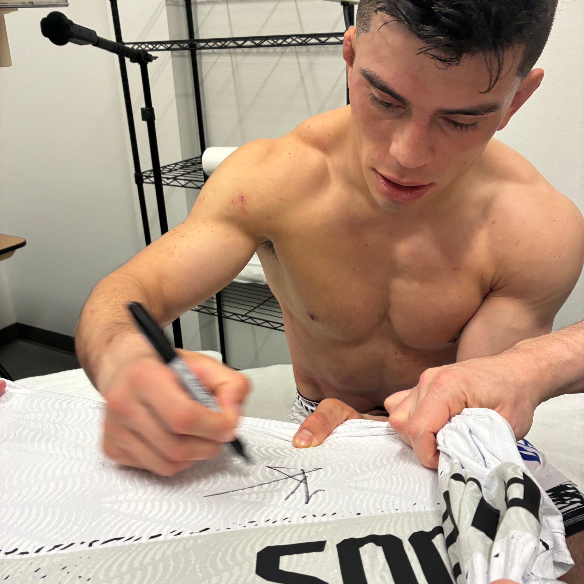 Kevin Vallejos Signed 1-of-1 Fight Worn Jersey UFC Fight Night: Royval vs Kape