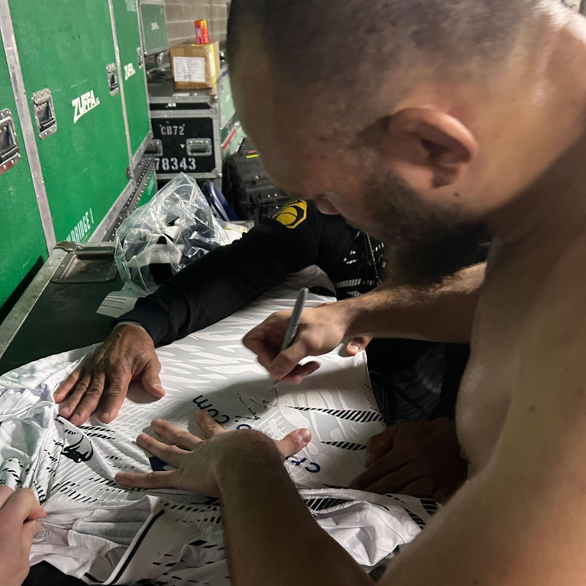Valter Walker Signed 1-of-1 Fight Worn Jersey UFC Fight Night: Lewis vs Teixeira