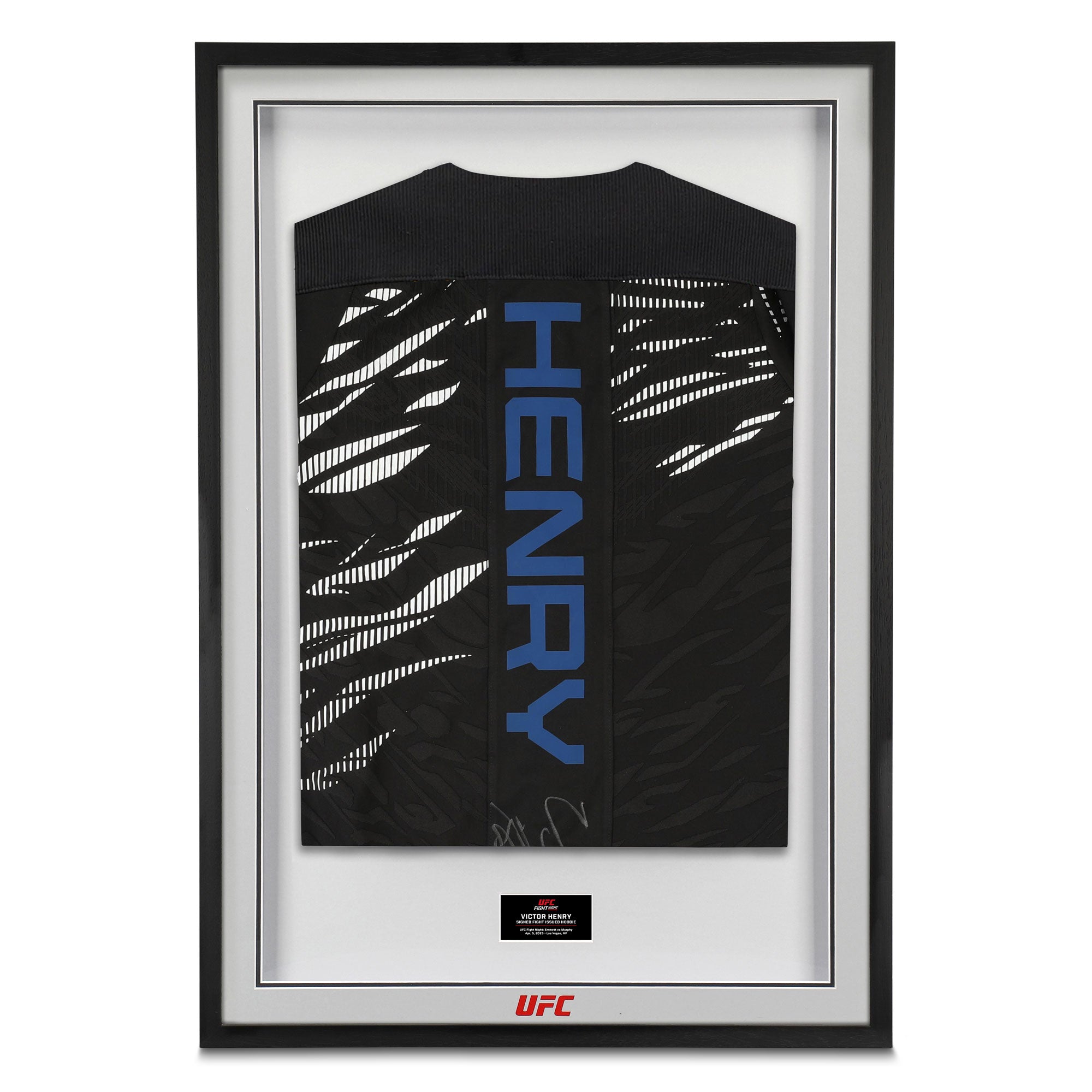 Victor Henry Signed 1-of-1 Fight Issued Hoodie UFC Fight Night: Emmett vs Murphy