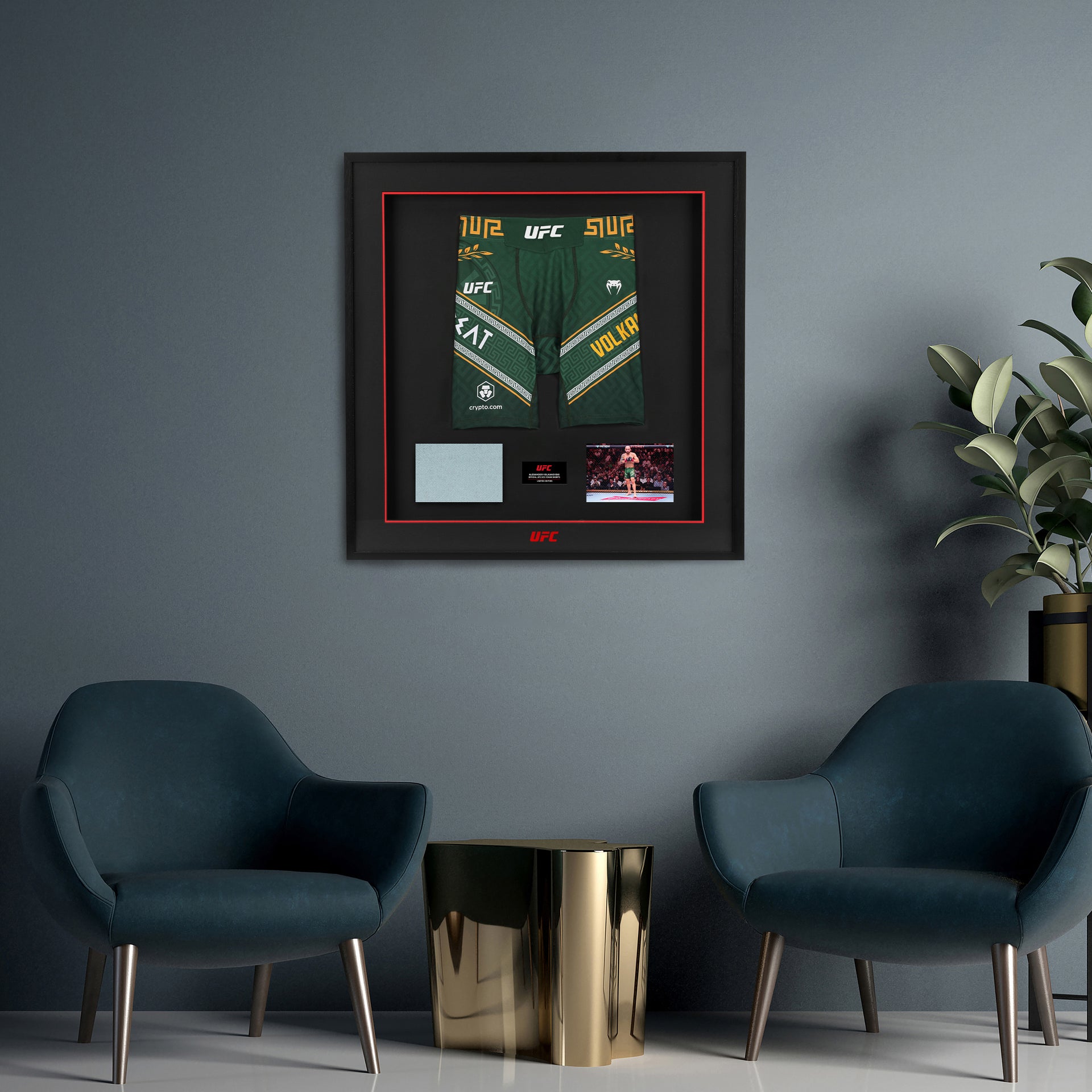 Alexander Volkanovski Limited Edition UFC 325 Venum Shorts & Canvas Display