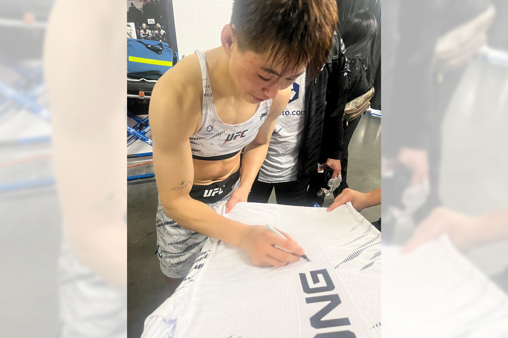 Wang Cong Signed 1-of-1 Fight Issued Jersey UFC 316: Dvalishvili vs O’Malley 2