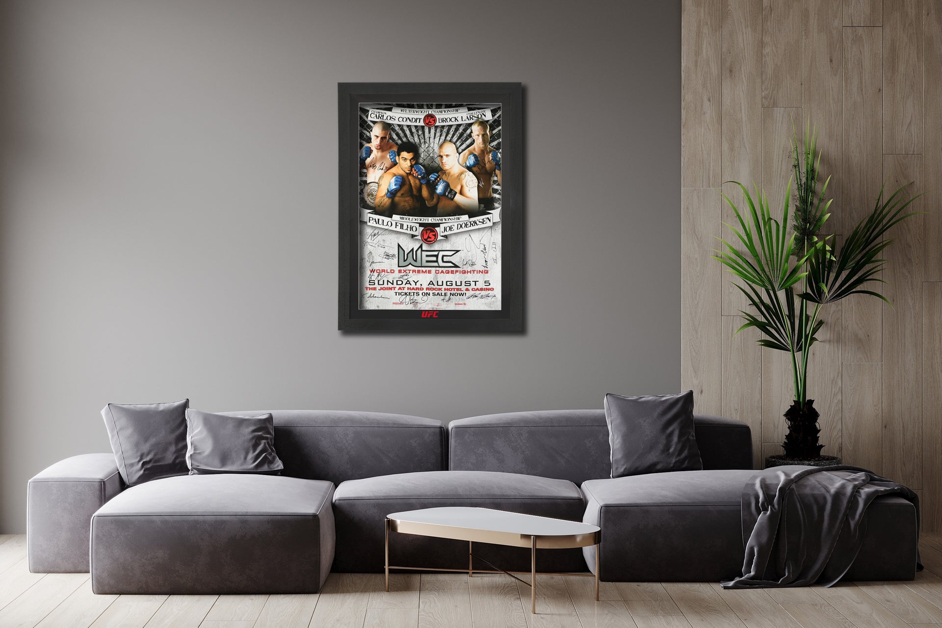 WEC 29: Condit vs Larson Autographed Event Poster