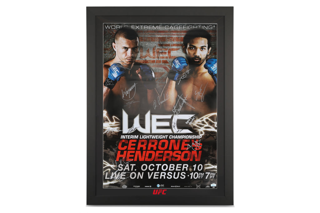 WEC 43: Cerrone vs Henderson Autographed Event Poster