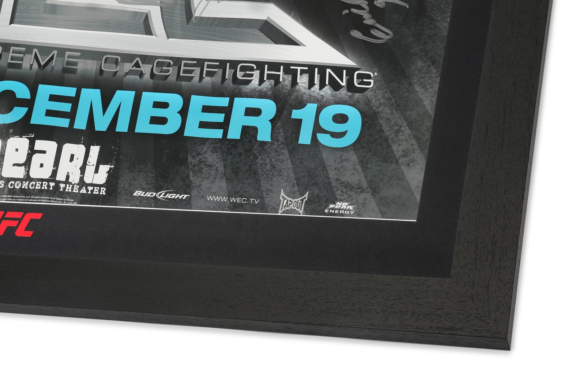 WEC 45: Cerrone vs Ratcliff Autographed Event Poster
