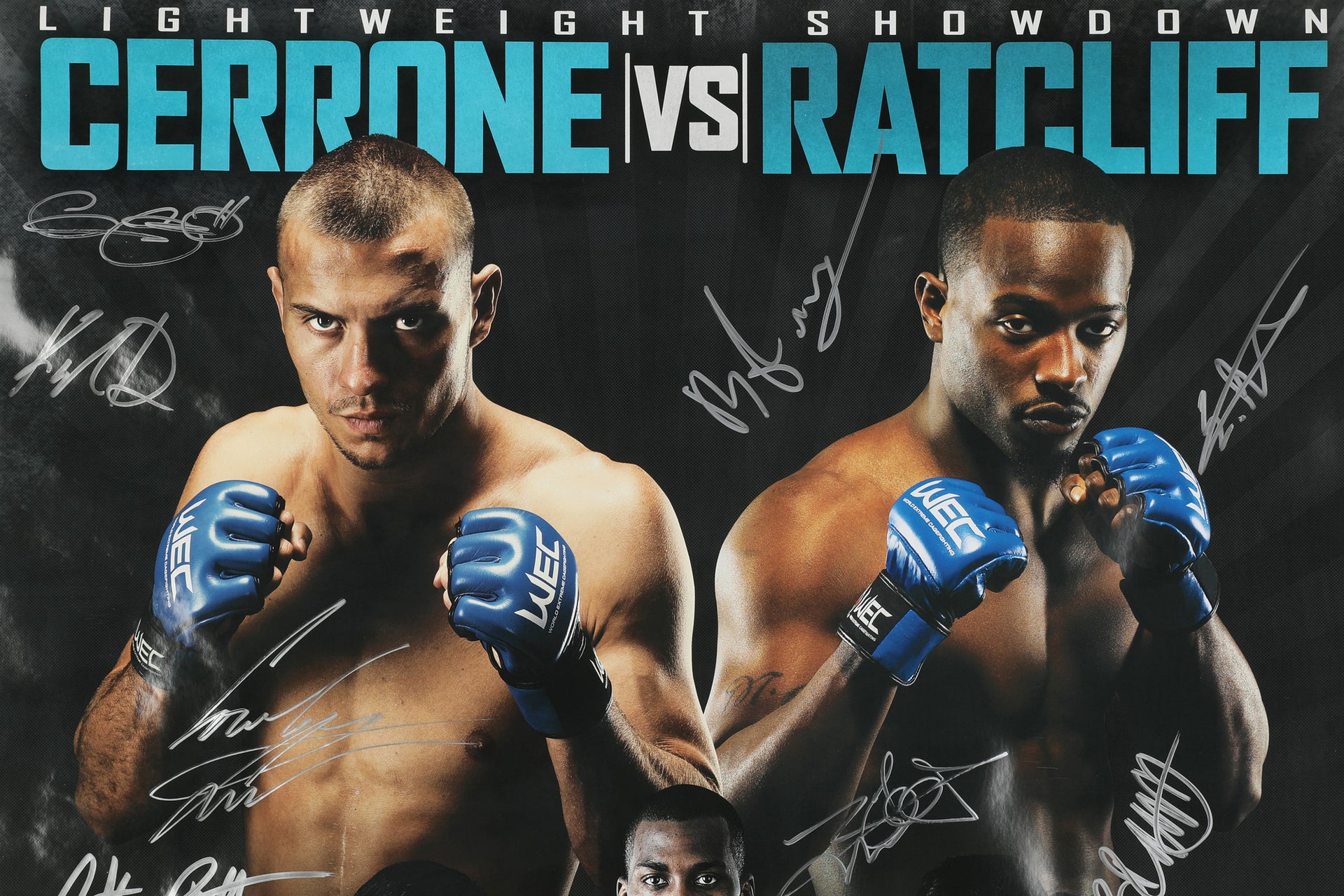 WEC 45: Cerrone vs Ratcliff Autographed Event Poster