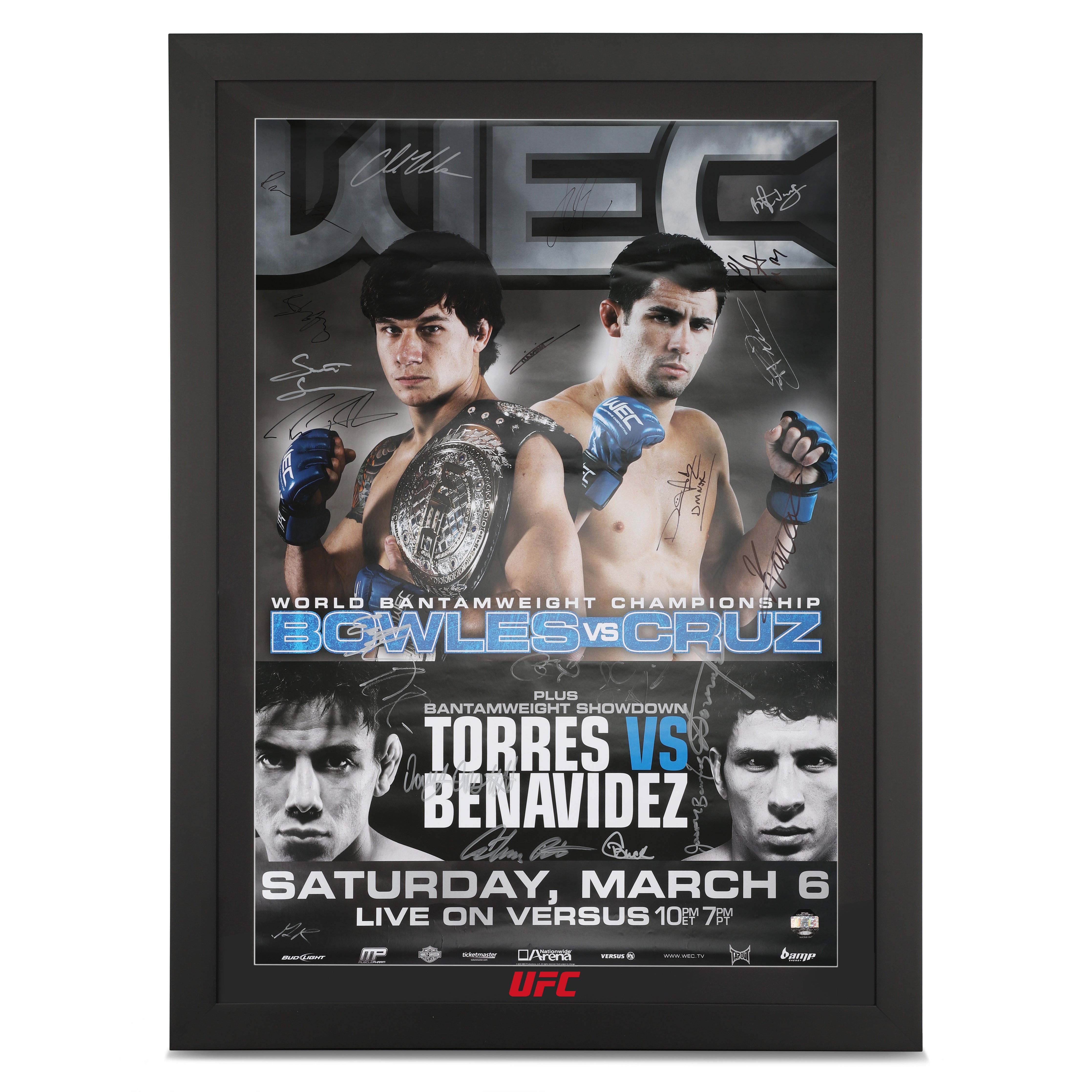 WEC 47: Bowles vs Cruz Autographed Event Poster