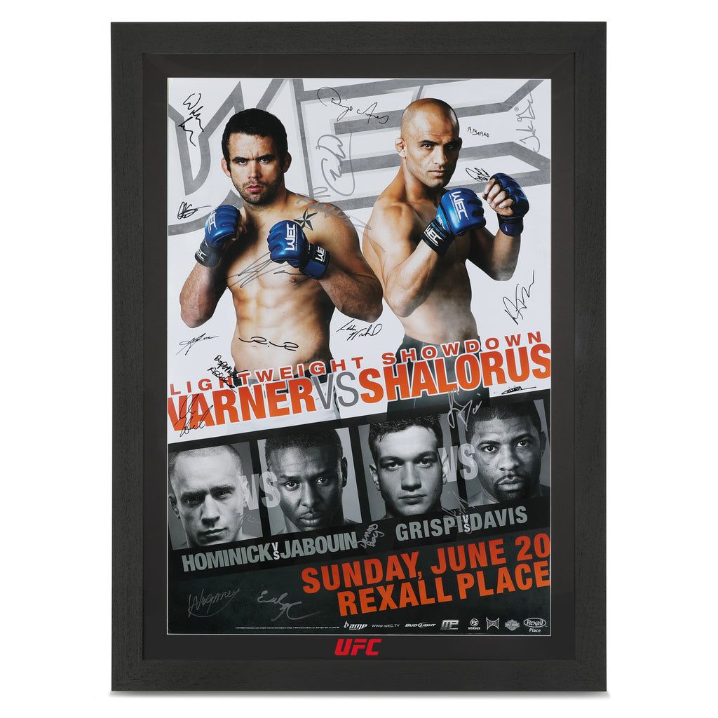 WEC 49: Varner vs Shalorus Autographed Event Poster