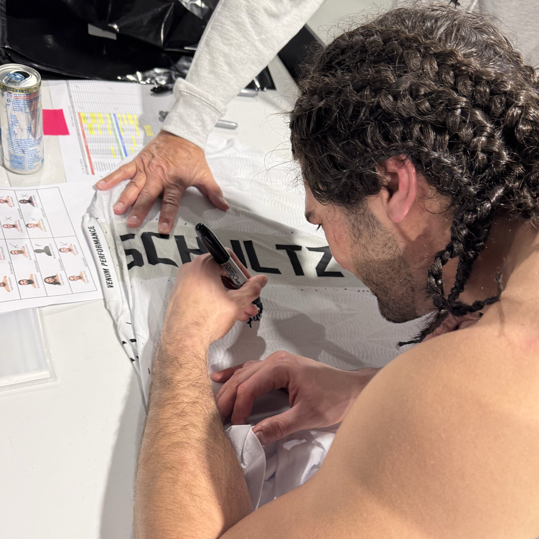 Wes Schultz Signed 1-of-1 Fight Worn Jersey UFC Fight Night: Della Maddalena vs Prates