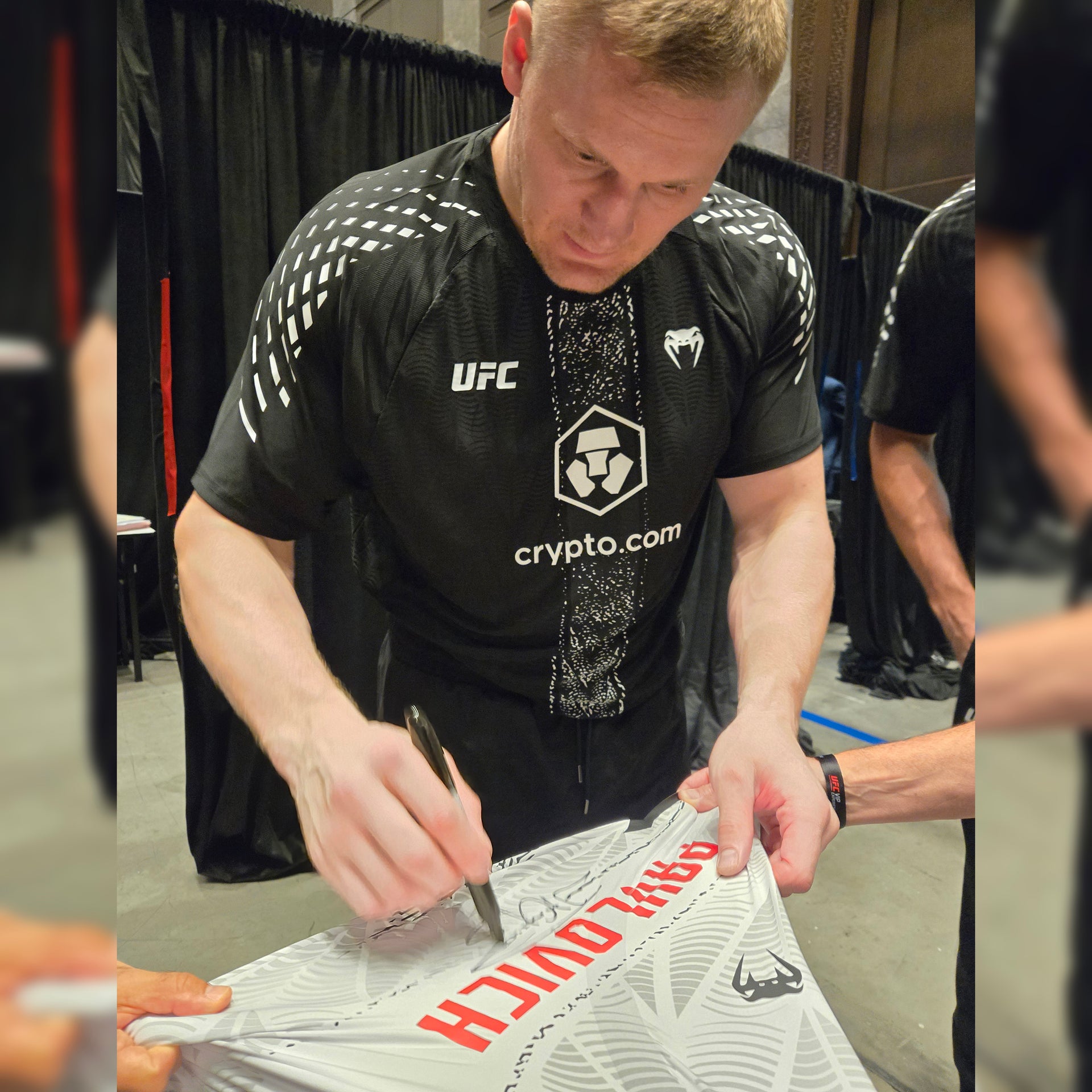 Sergei Pavlovich Signed 1-of-1 Fight Worn Shorts UFC Fight Night: Song vs Figueiredo