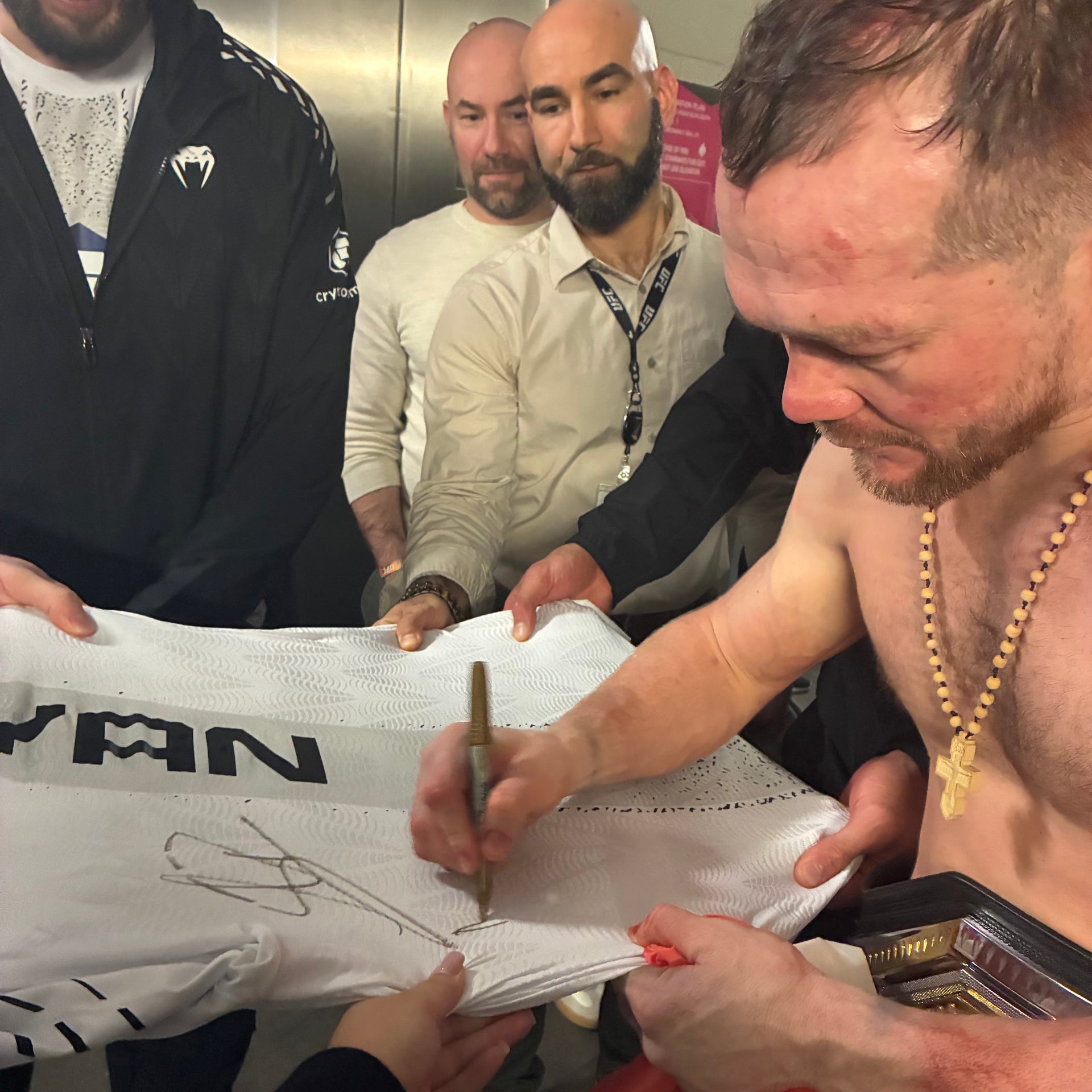 Petr Yan Signed 1-of-1 Fight Worn Jersey UFC 323: Dvalishvili vs Yan 2