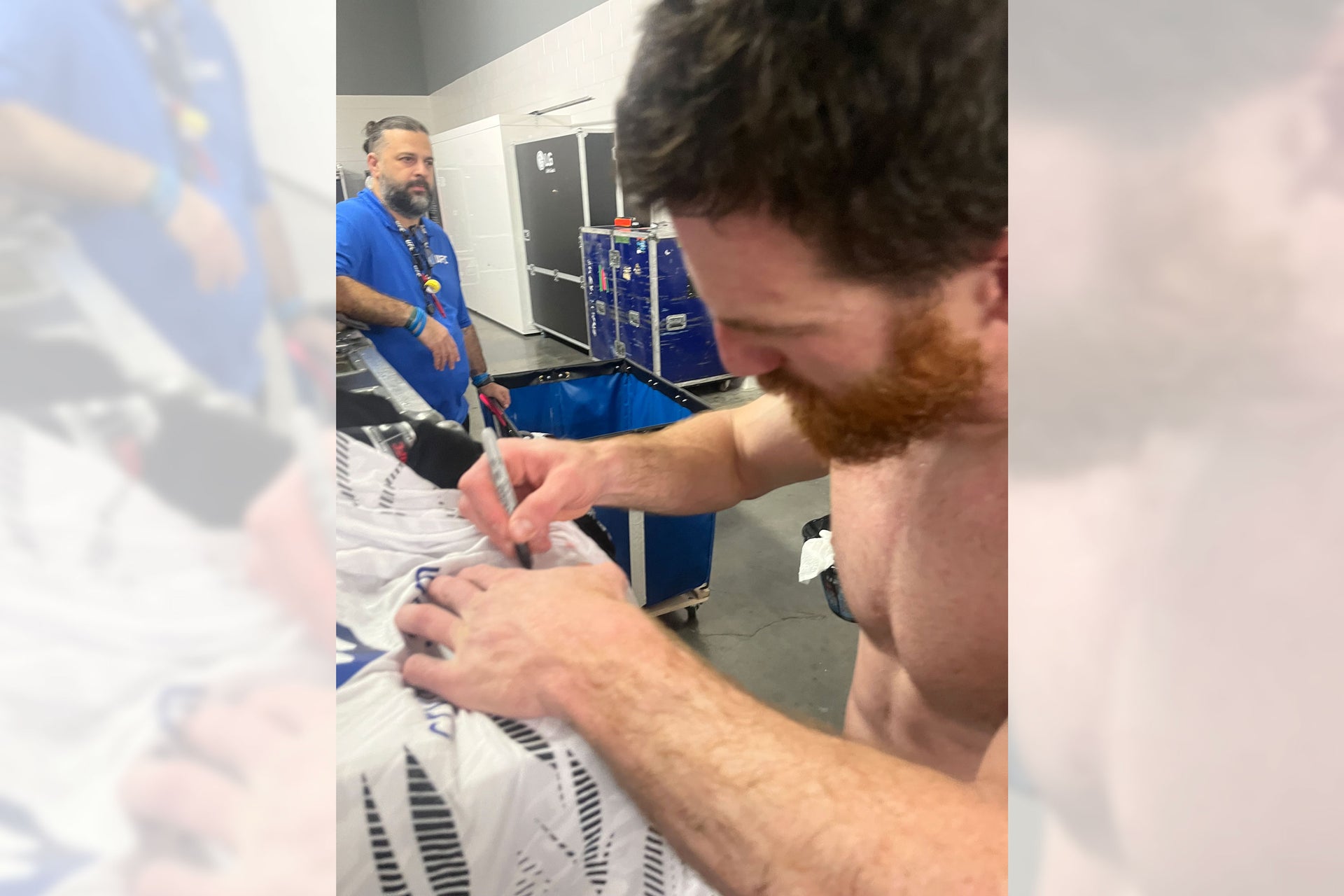 Yanal Ashmouz Signed 1-of-1 Fight Issued Jersey UFC 316: Dvalishvili vs O'Malley 2