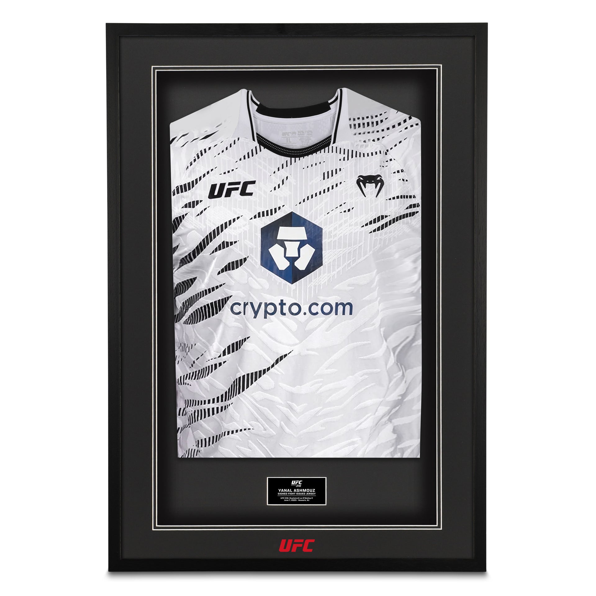 Yanal Ashmouz Signed 1-of-1 Fight Issued Jersey UFC 316: Dvalishvili vs O'Malley 2
