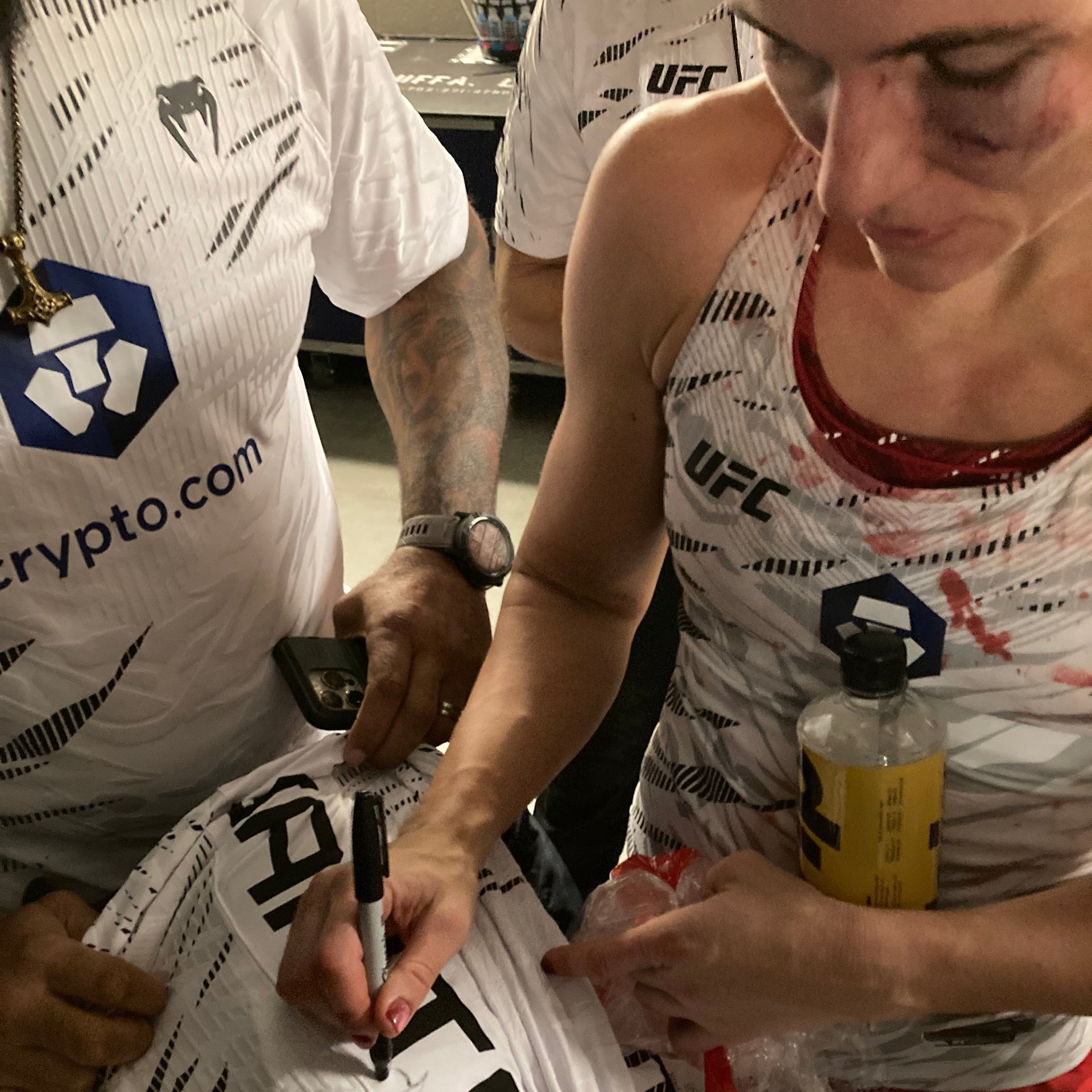 Yana Santos Signed 1-of-1 Fight Worn Jersey UFC 320: Ankalaev vs Pereira 2