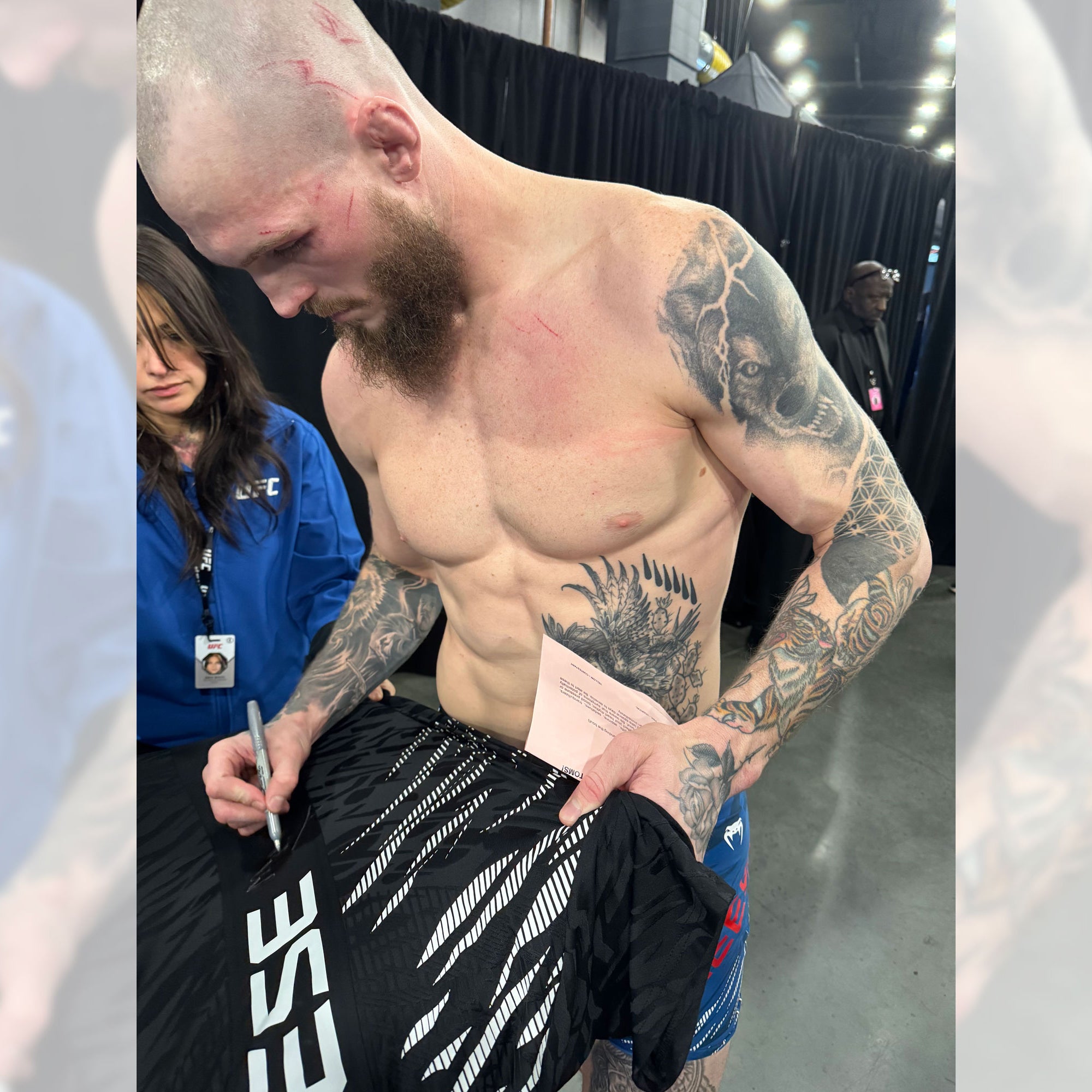 Zach Reese Signed 1-of-1 Fight Issued Jersey UFC 311: Makhachev vs Moicano
