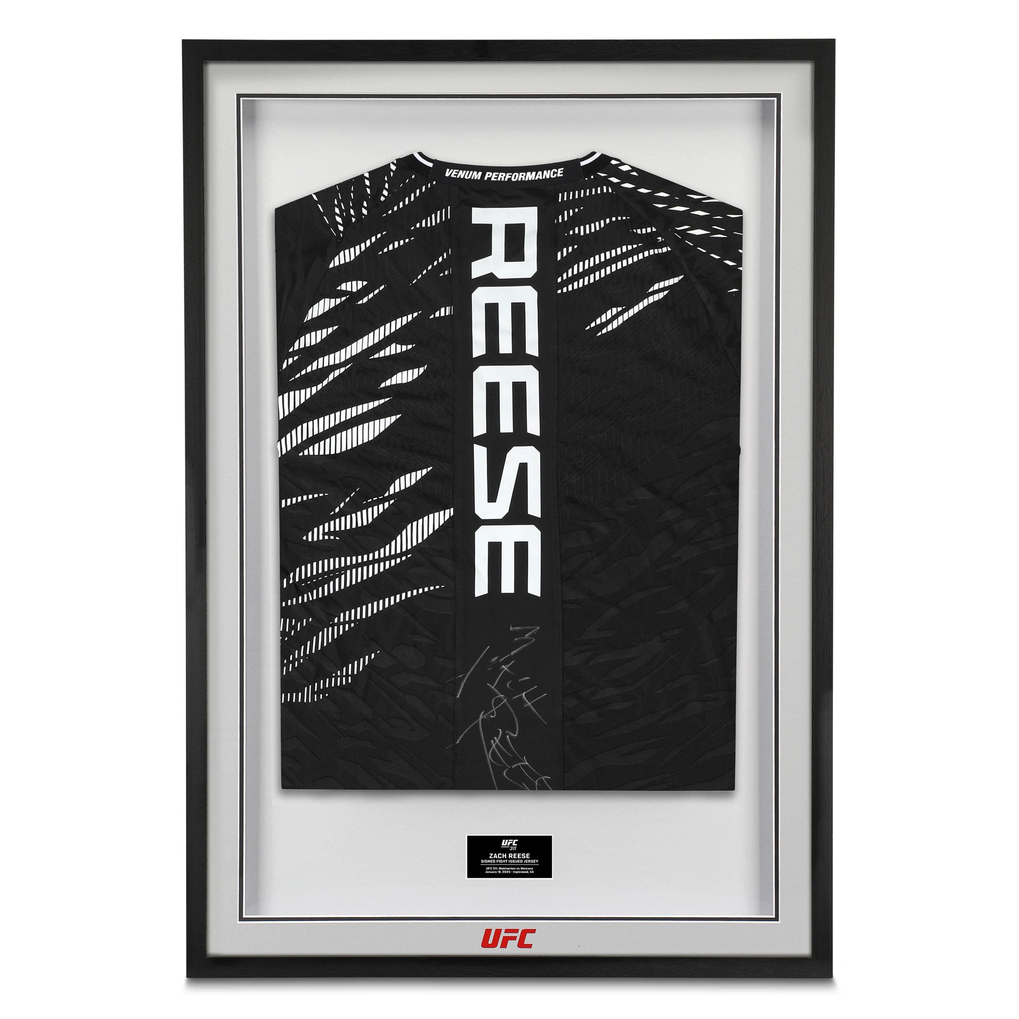 Zach Reese Signed 1-of-1 Fight Issued Jersey UFC 311: Makhachev vs Moicano