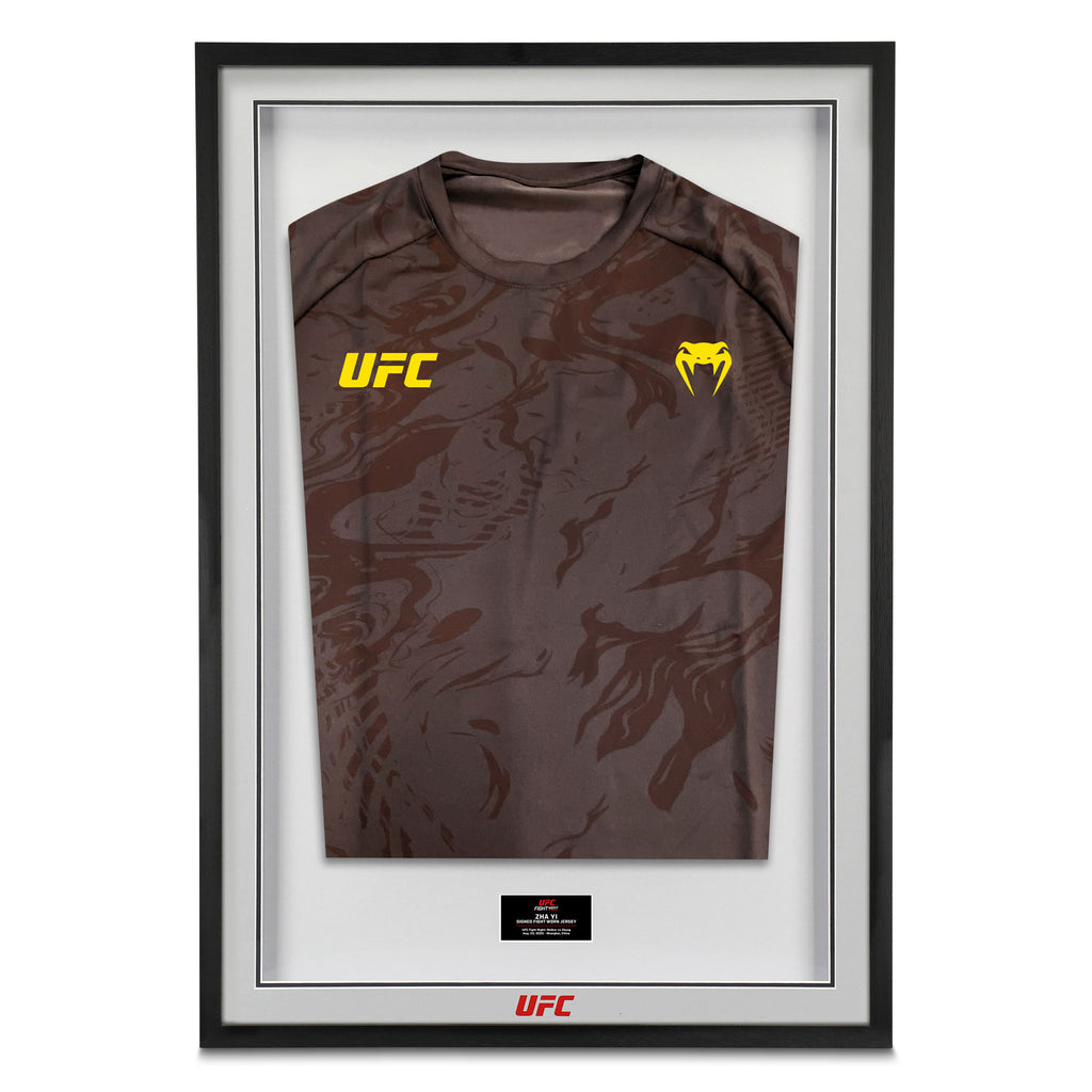 Yizha Signed 1-of-1 Fight Worn Jersey UFC Fight Night: Walker vs Zhang
