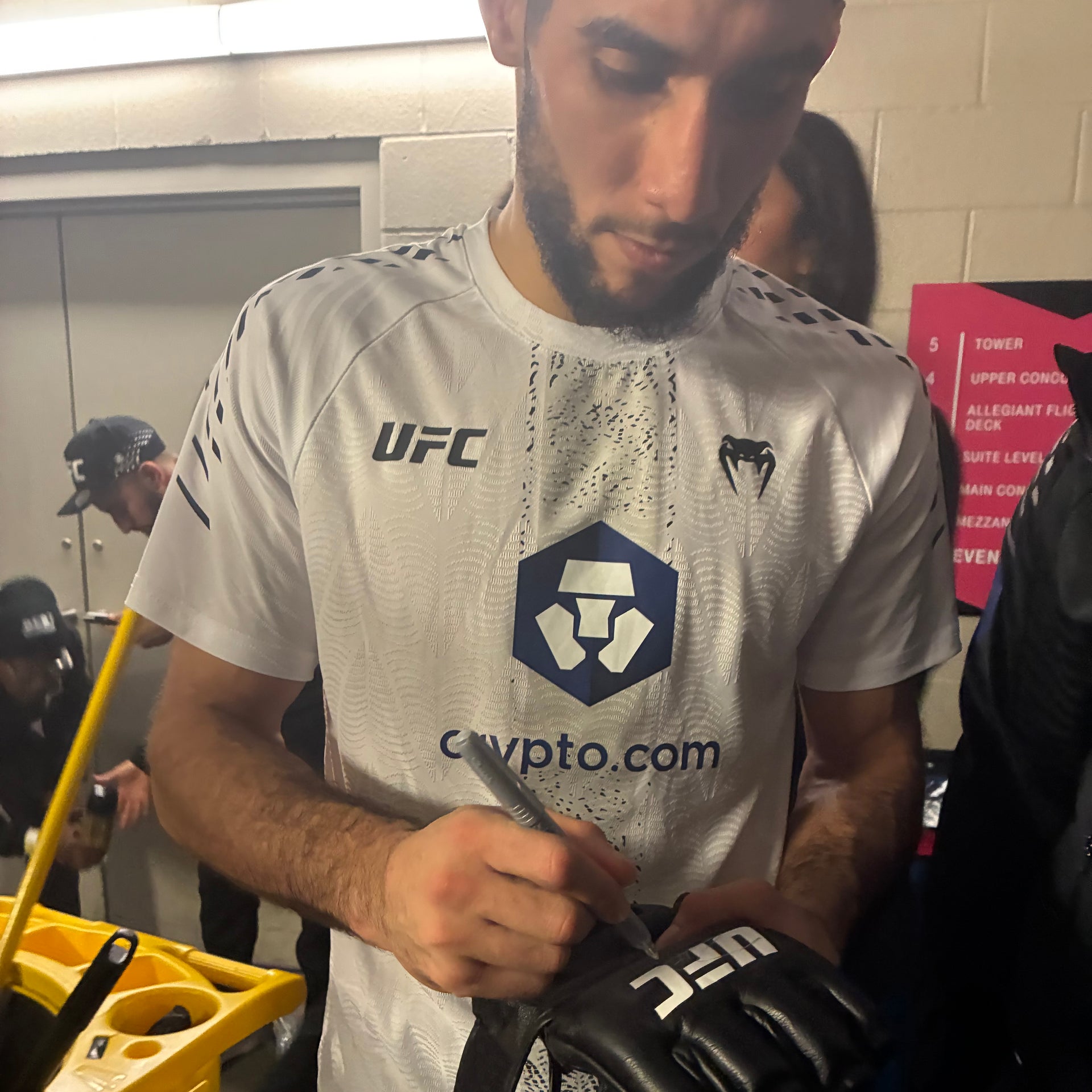 Fares Ziam Signed 1-of-1 Fight Worn Gloves UFC 323: Dvalishvili vs Yan 2