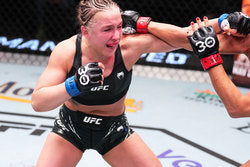 Vanessa Demopoulos Autographed Fight Worn Shorts - UFC Fight Night: Dern vs Hill