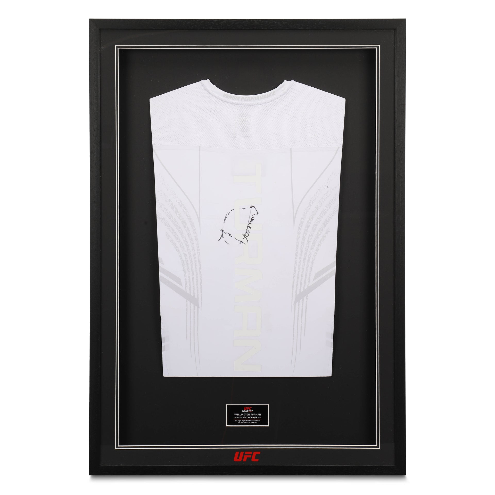 Wellington Turman 1-of-1 Signed Fight Issued Jersey UFC Fight Night: Makhachev vs Green