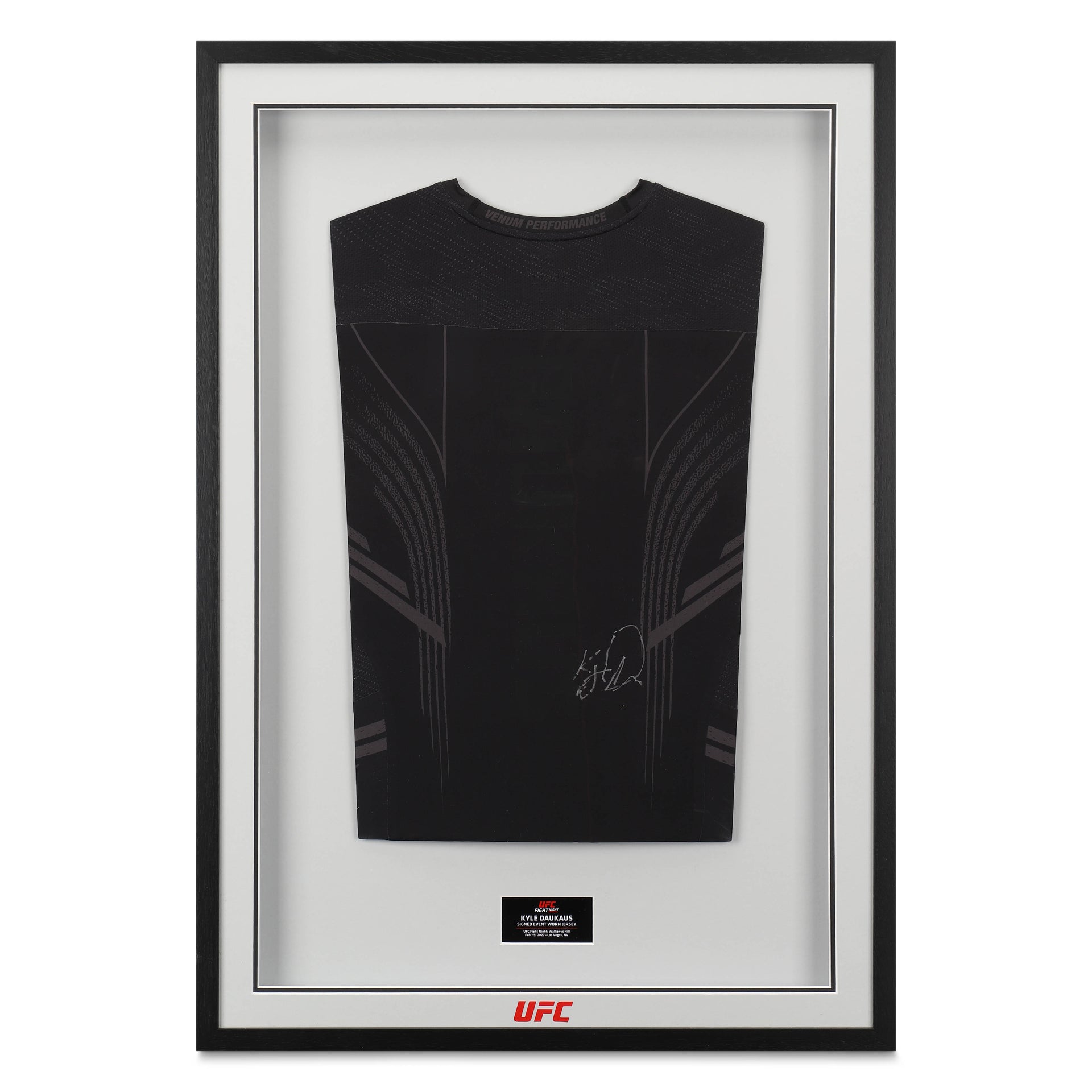 Kyle Daukaus Signed Fight Issued Jersey UFC Fight Night: Walker vs Hill