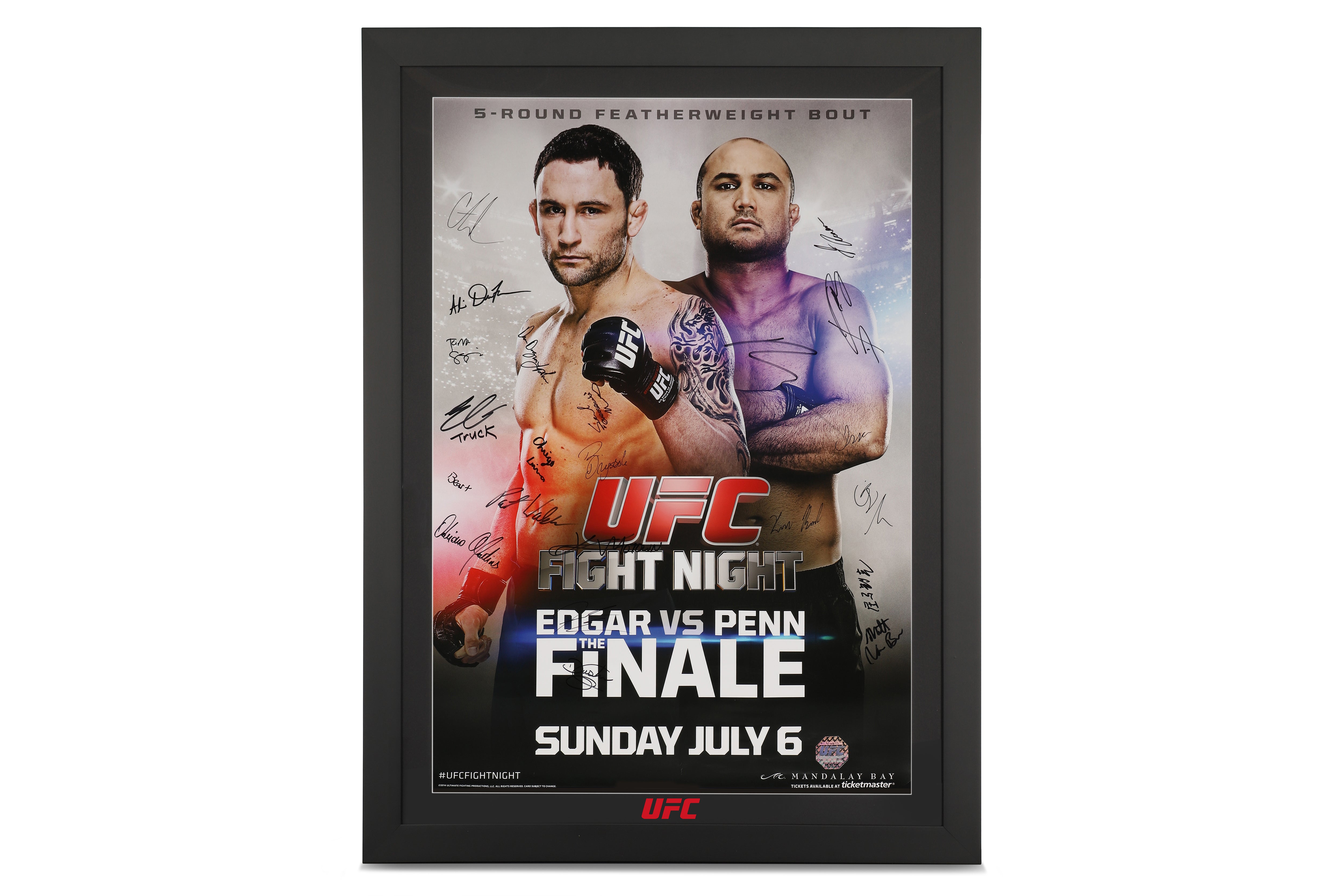 TUF 19: Team Edgar vs Team Penn Autographed Event Poster