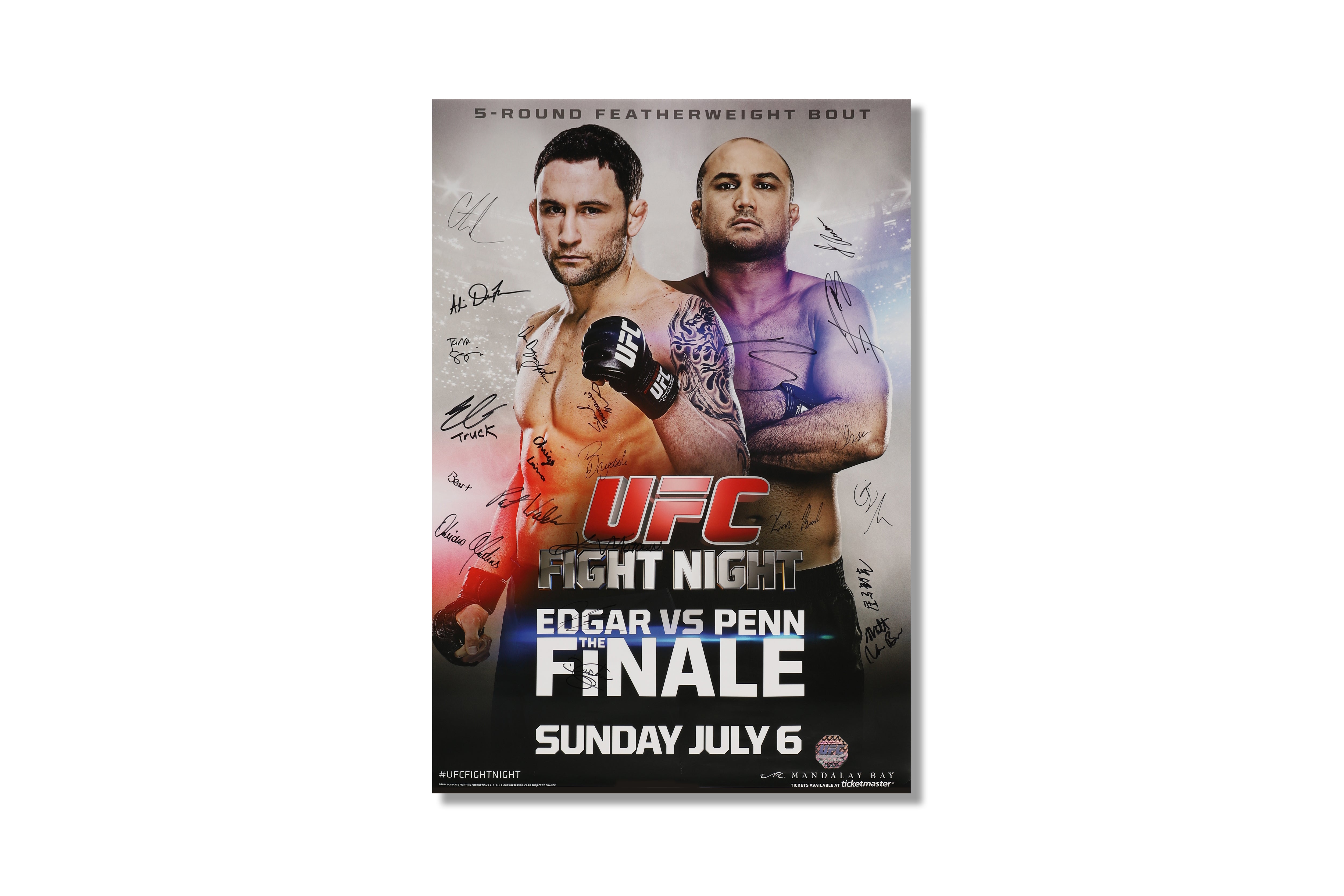 TUF 19: Team Edgar vs Team Penn Autographed Event Poster