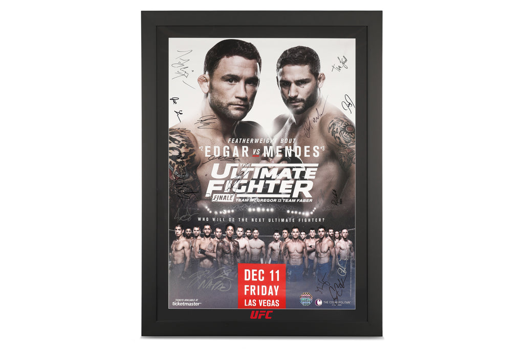 TUF 22: Team McGregor vs Team Faber Autographed Event Poster