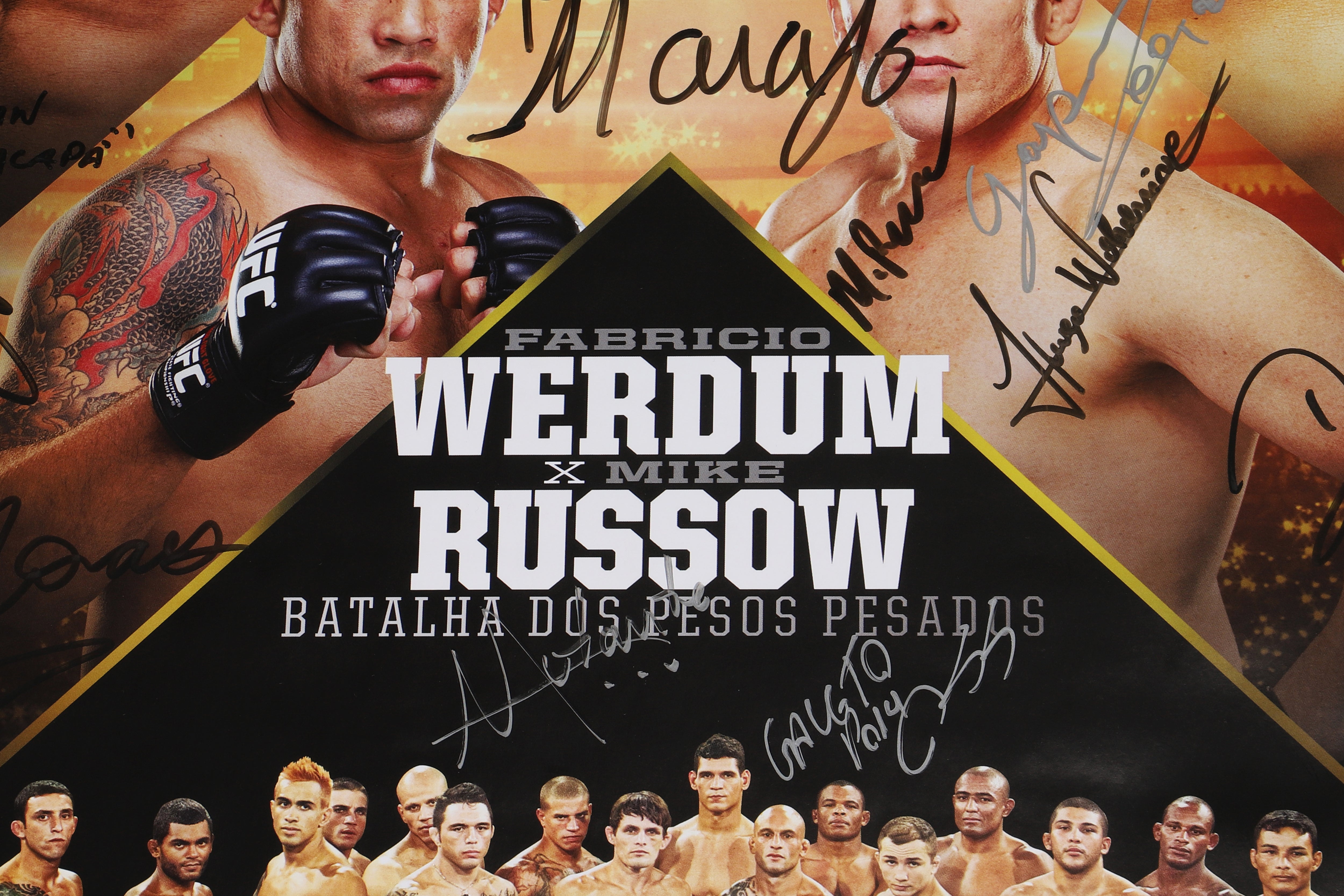 UFC 147: Silva vs Franklin 2 Autographed Event Poster