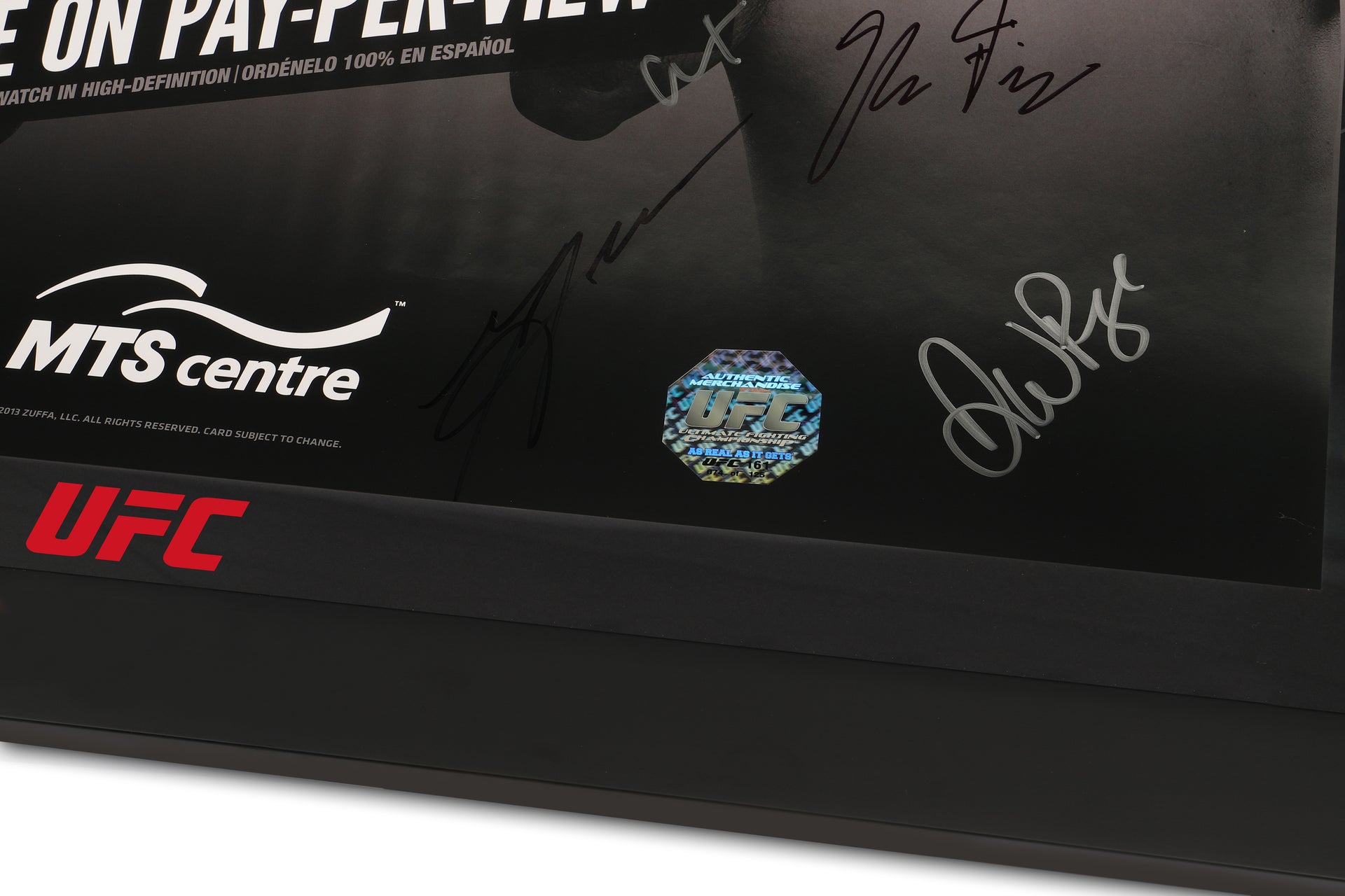 UFC 161: Evans vs Henderson Autographed Event Poster