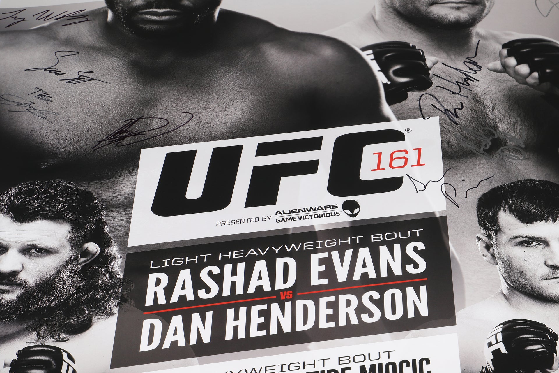 UFC 161: Evans vs Henderson Autographed Event Poster