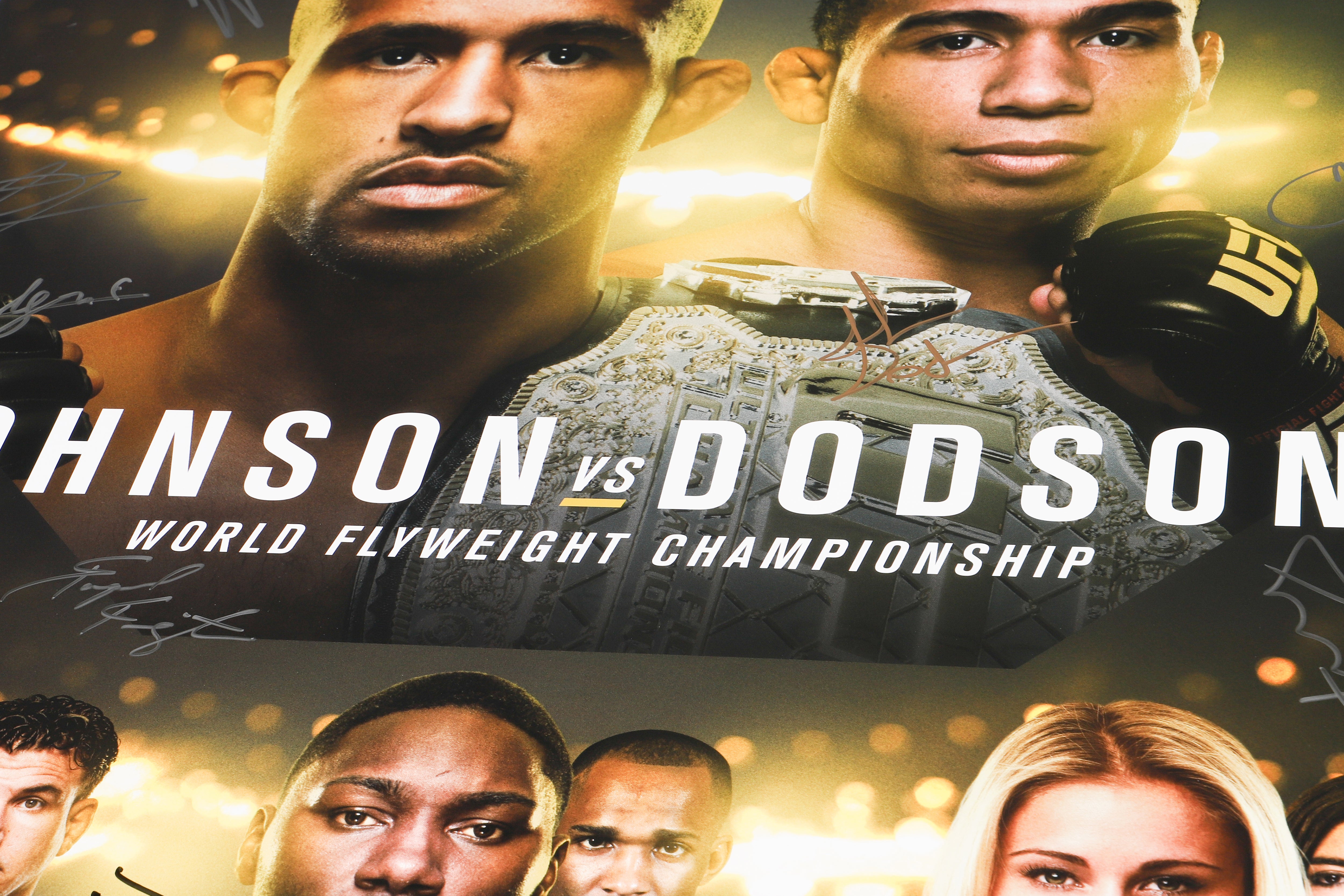 UFC 191: Johnson vs Dodson 2 Autographed Event Poster