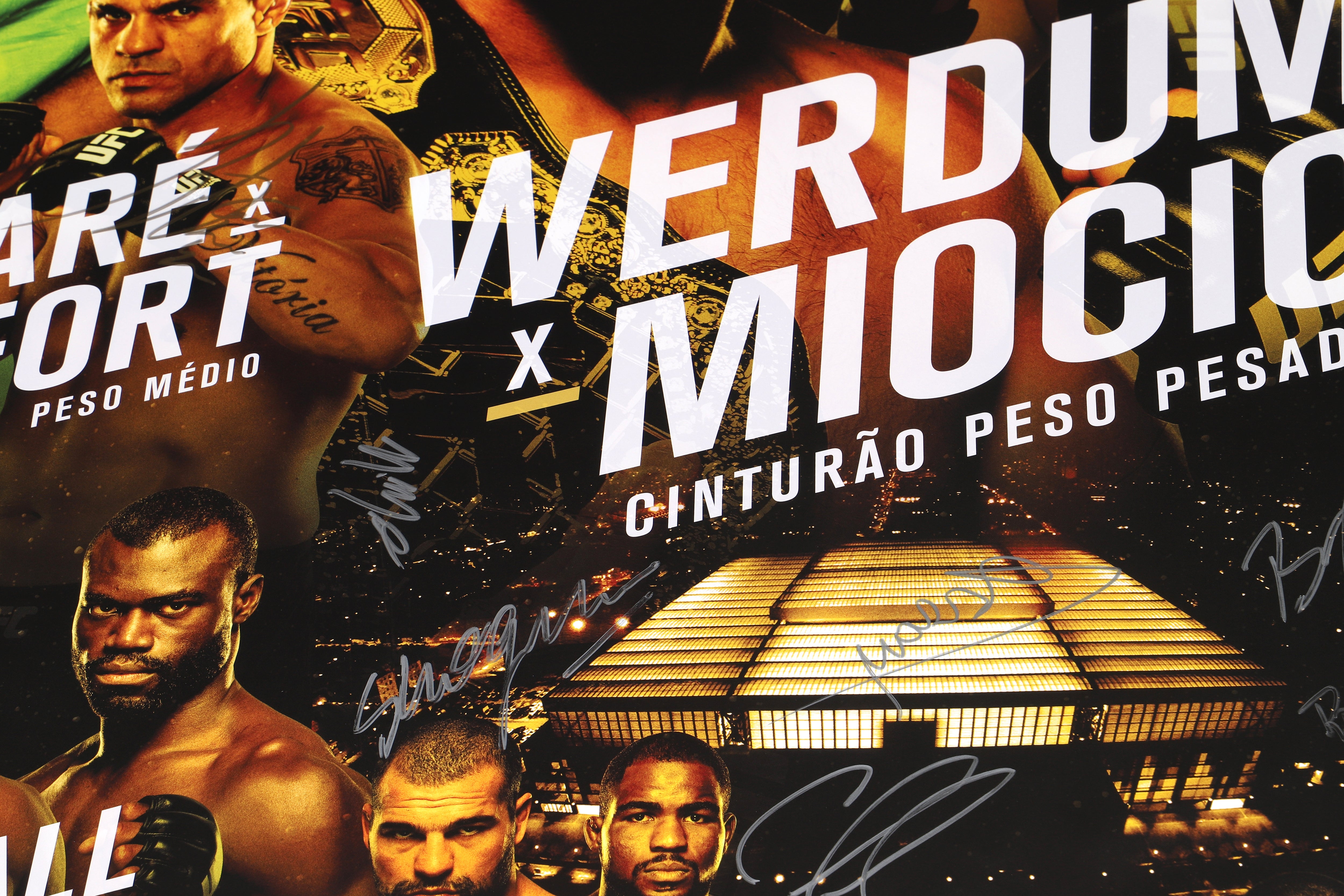 UFC 198 Autographed Poster