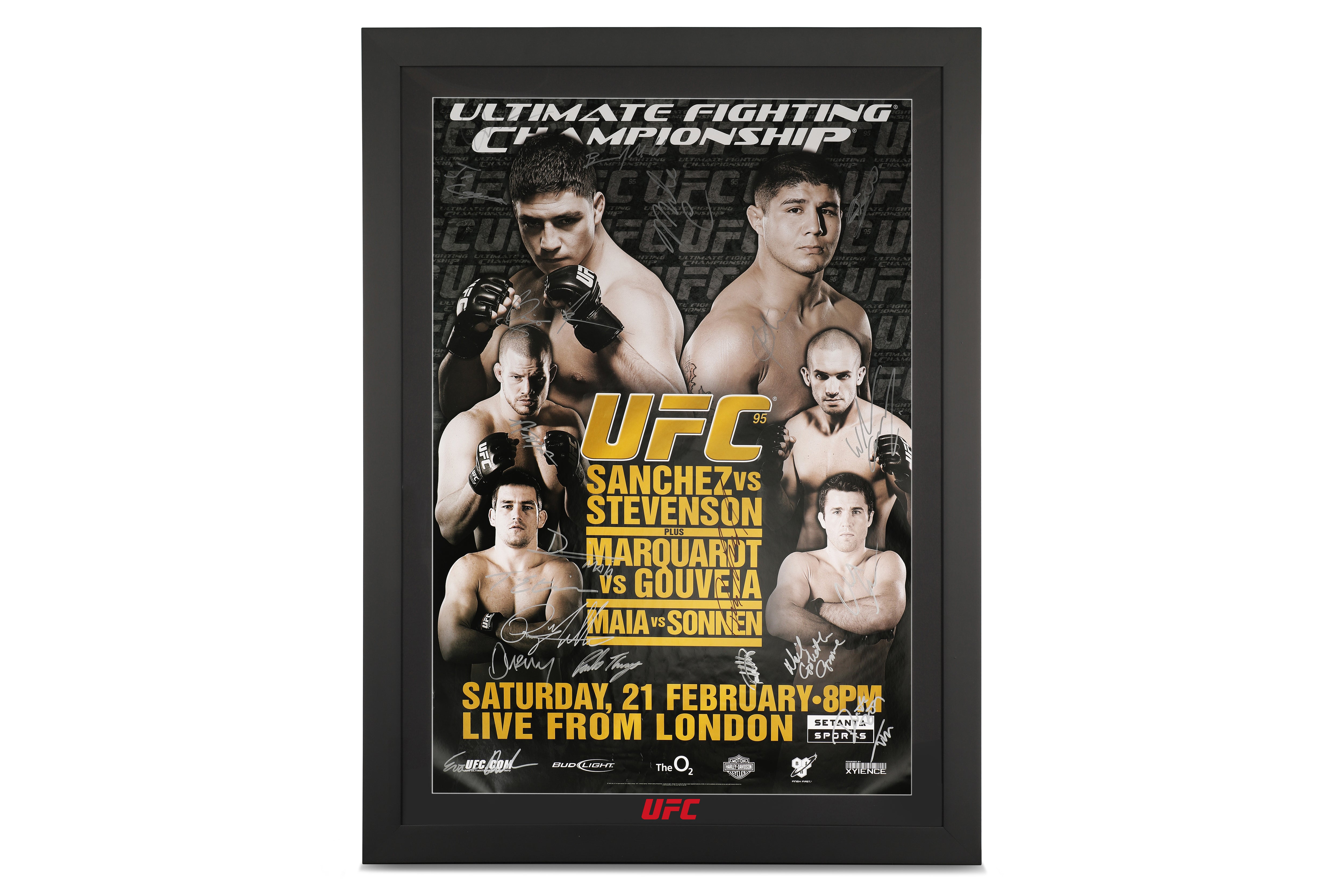 UFC 95: Sanchez vs Stevenson Autographed Event Poster