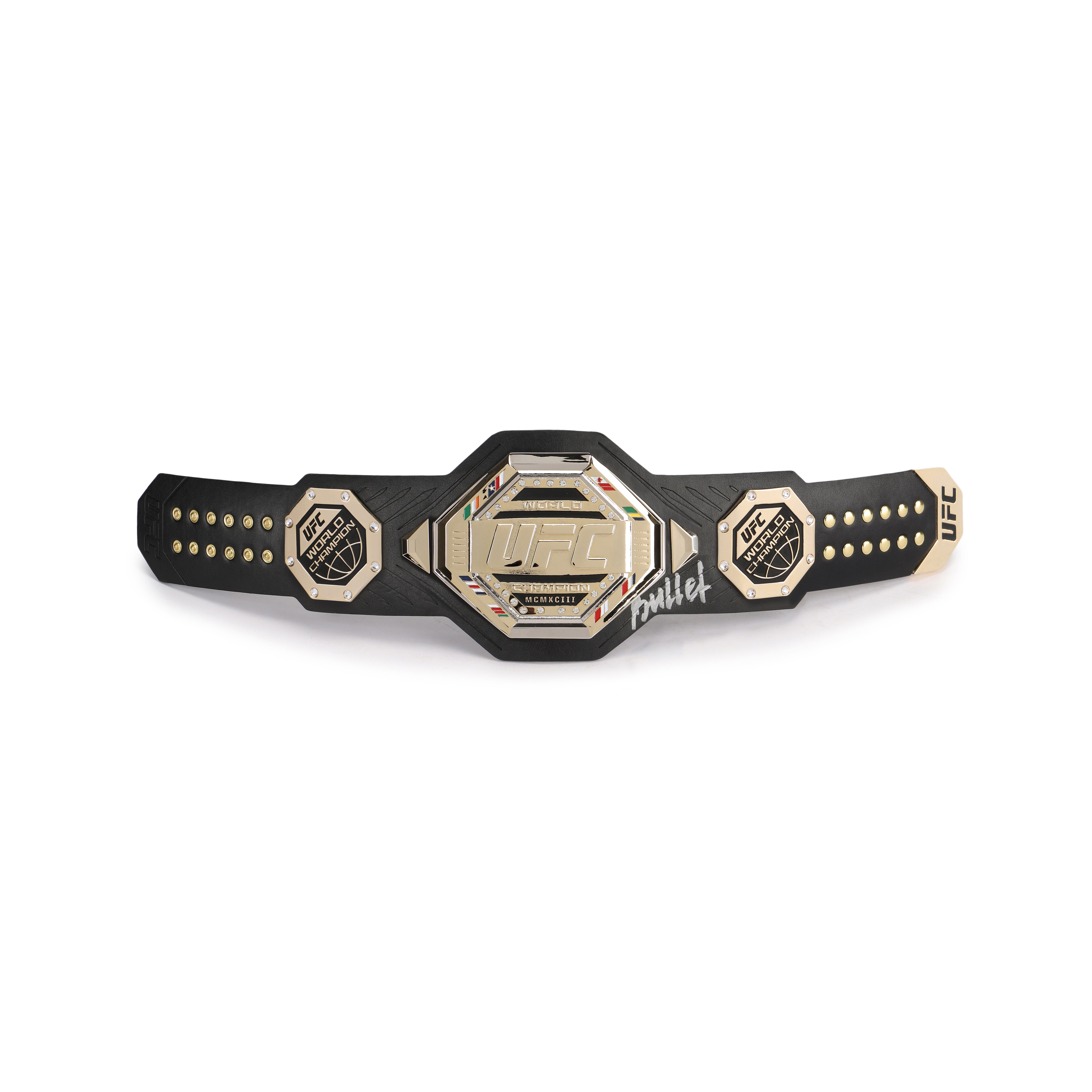 Valentina Shevchenko Signed UFC Legacy Replica Desktop Belt