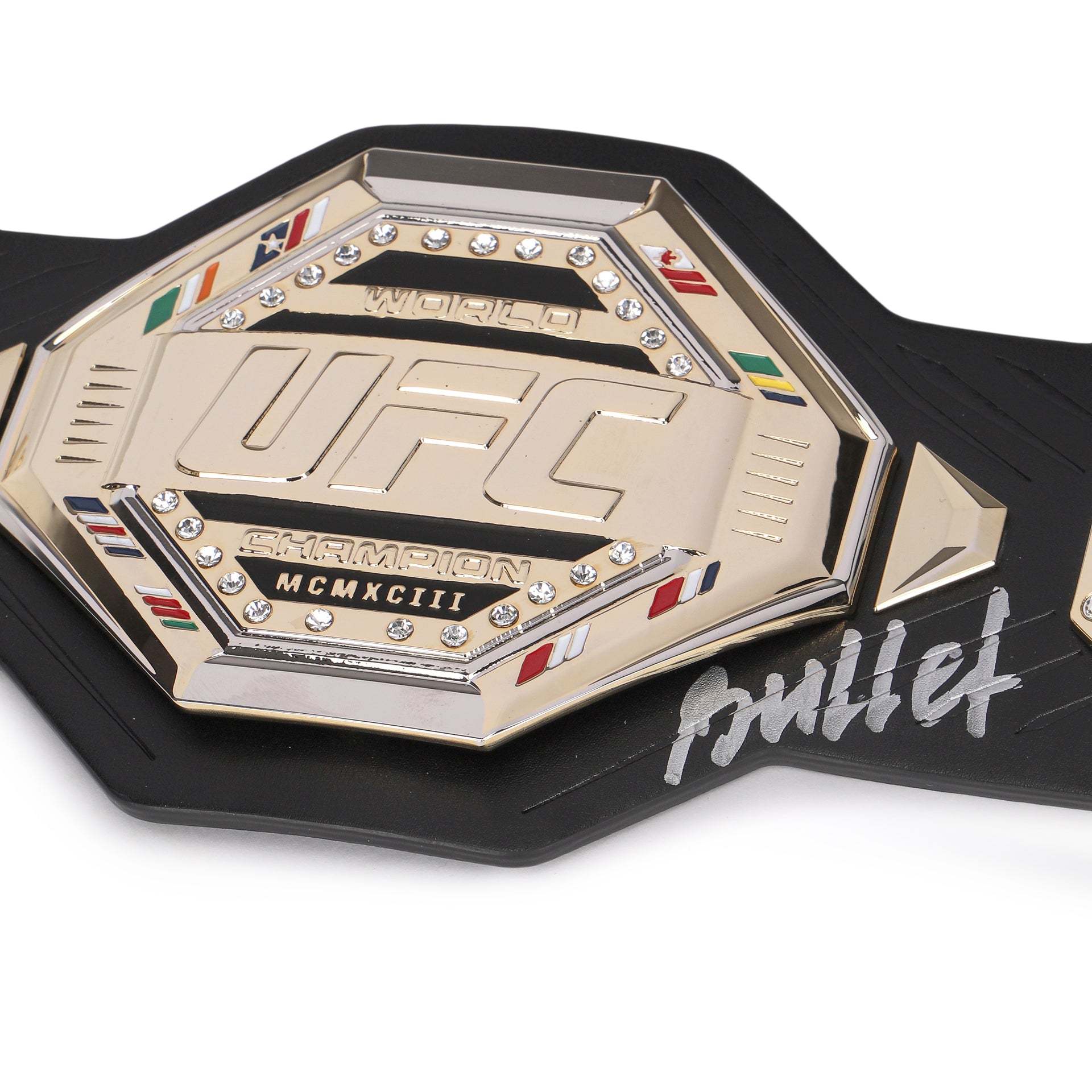 Valentina Shevchenko Signed UFC Legacy Replica Desktop Belt
