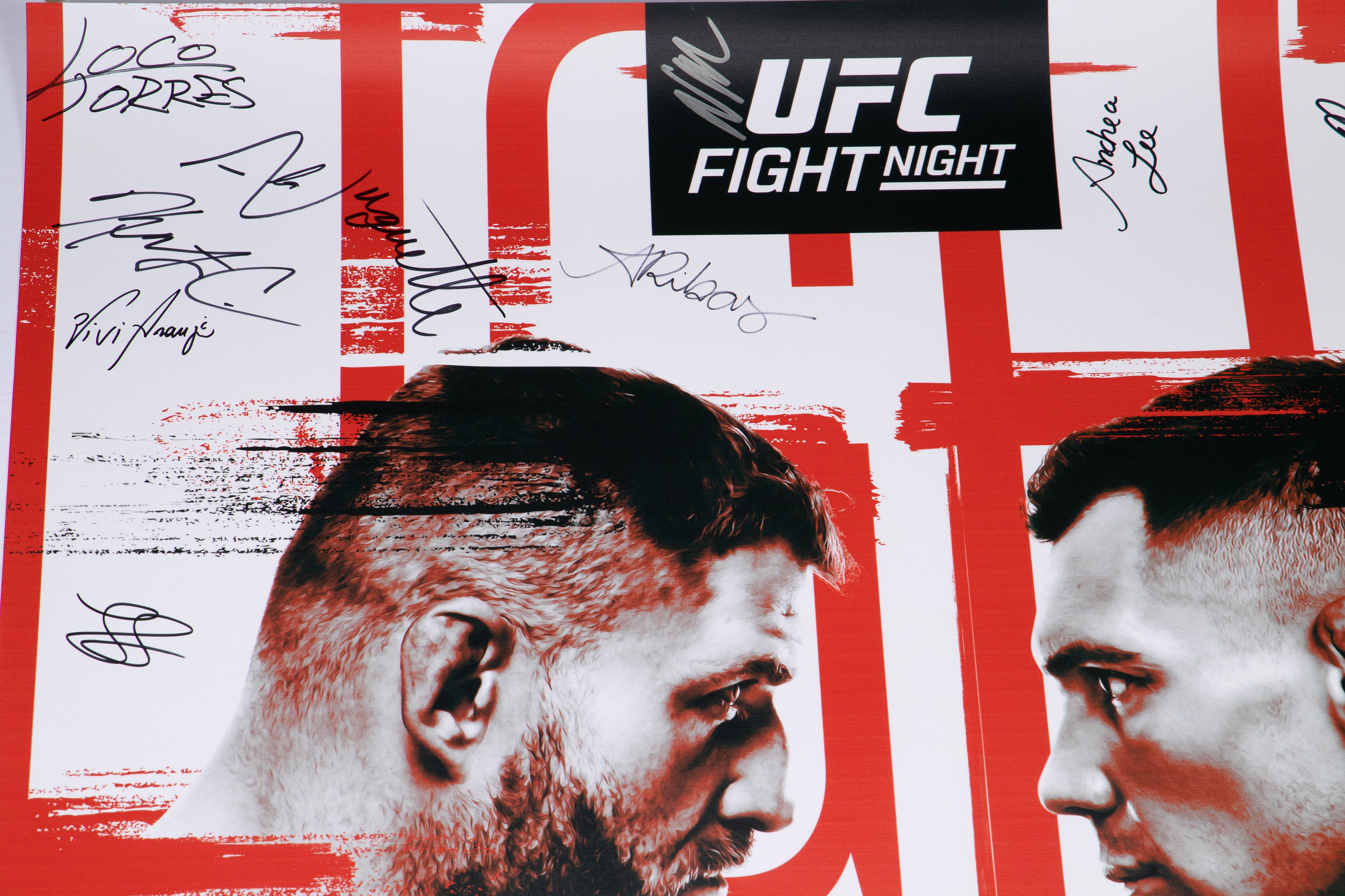 UFC Fight Night: Blachowicz vs Rakic Autographed Event Poster