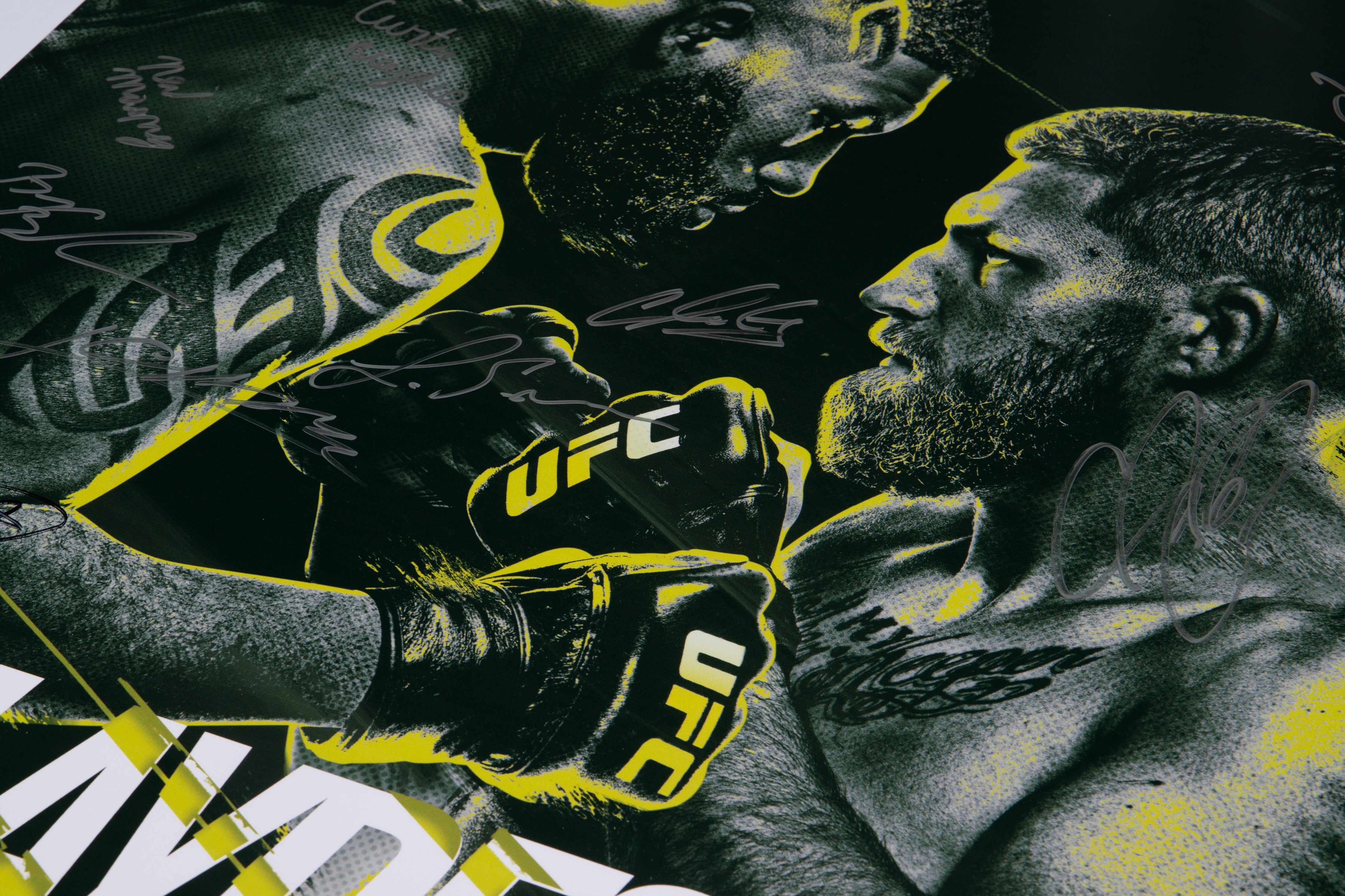 UFC Fight Night: Blaydes vs Daukaus Autographed Poster