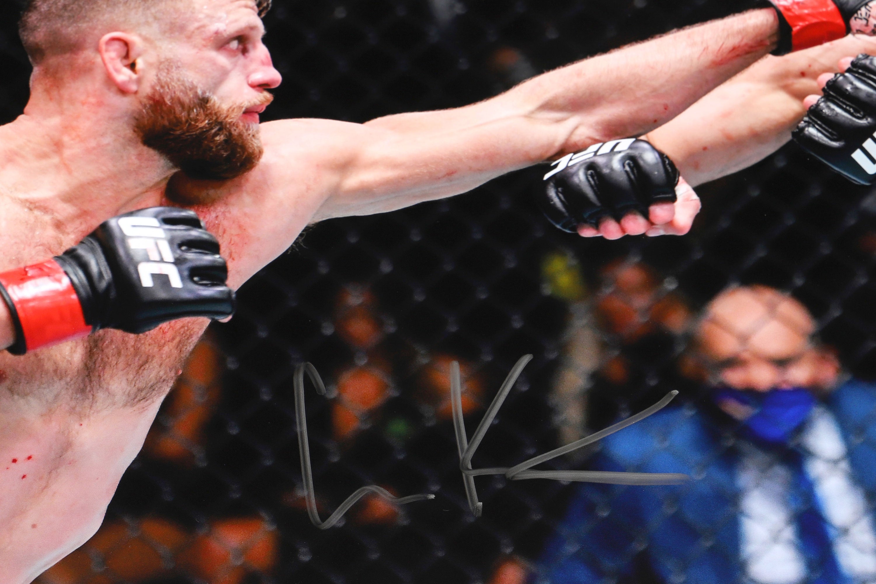 Calvin Kattar Framed Signed Photo UFC Fight Night: Kattar vs Chikadze