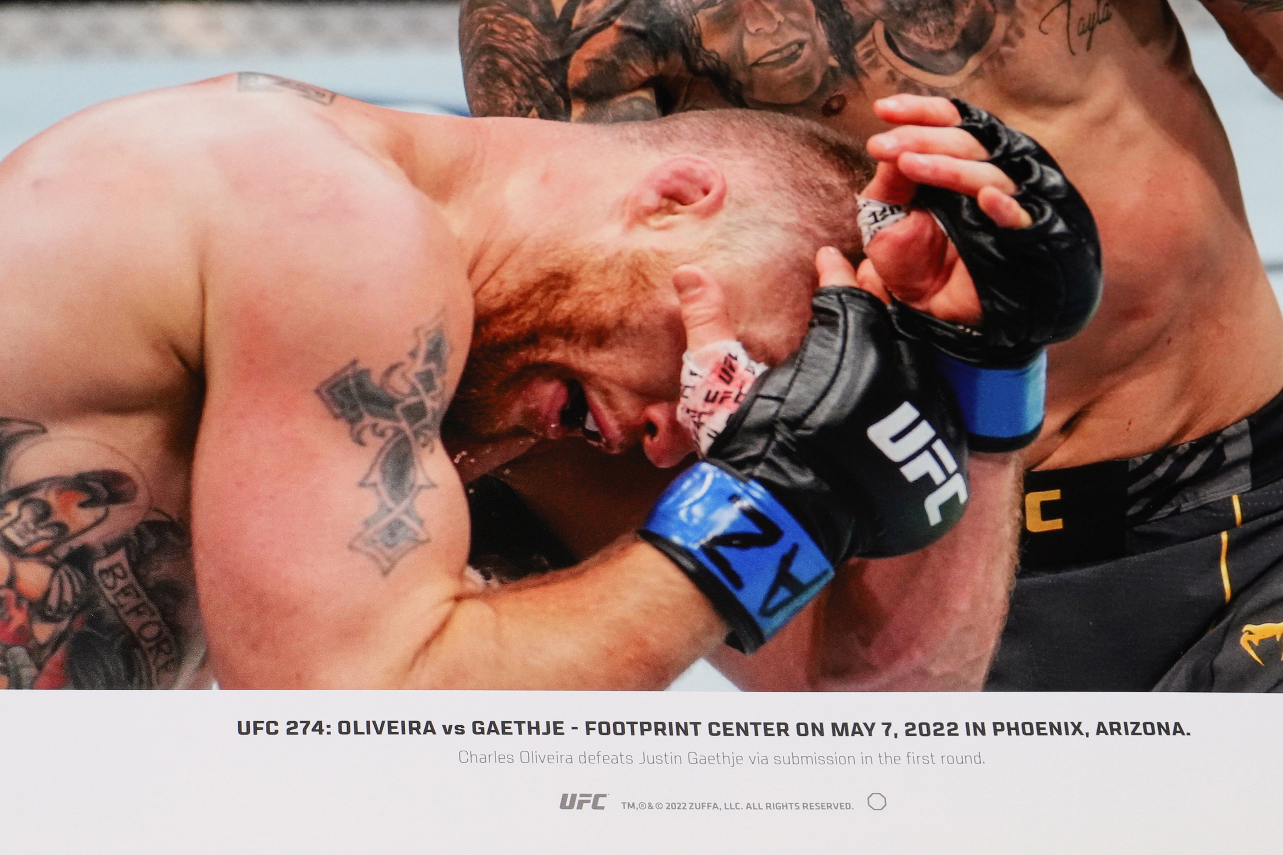 Charles Oliveira Signed Photo UFC 274