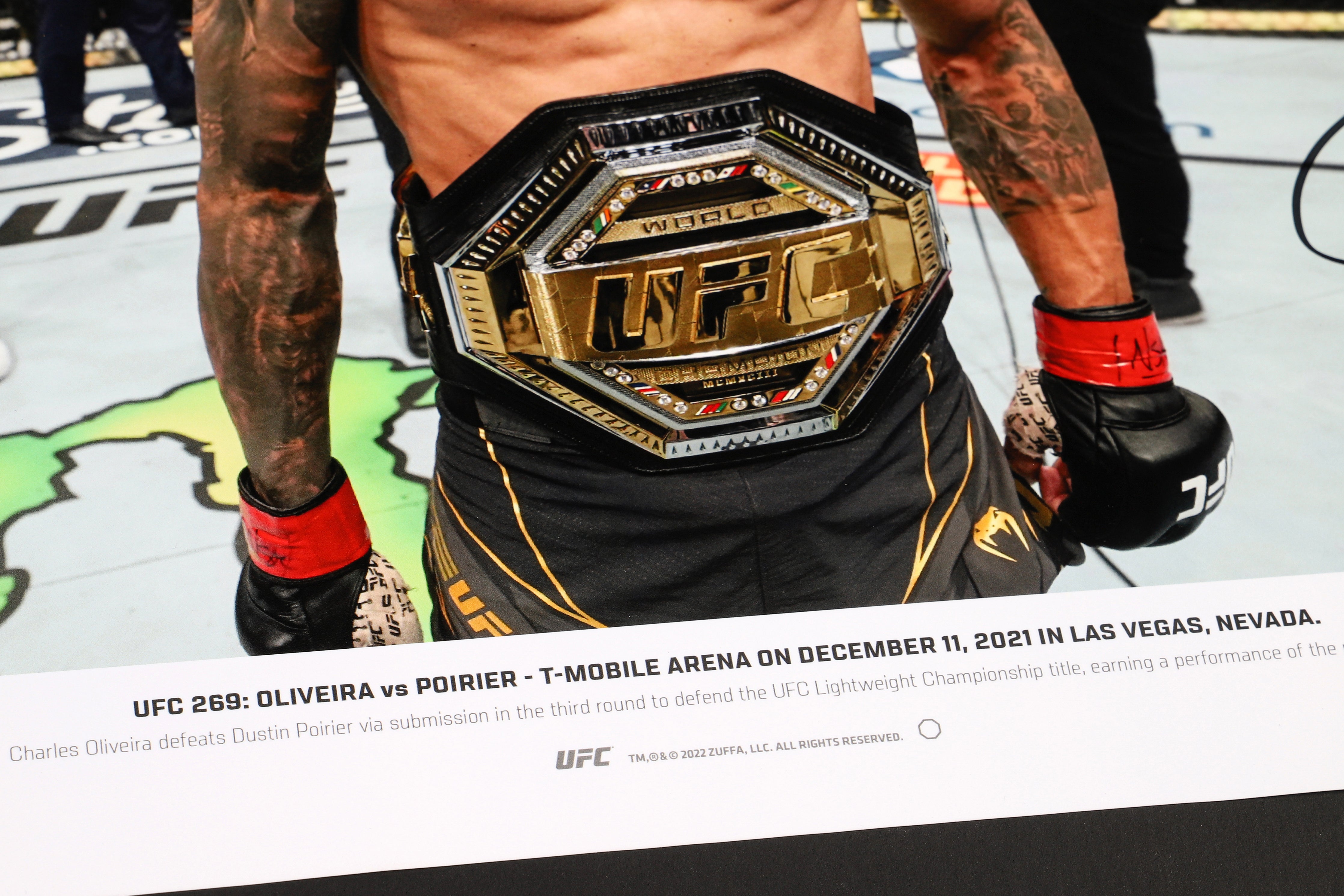 Charles Oliveira Signed Photo UFC 269