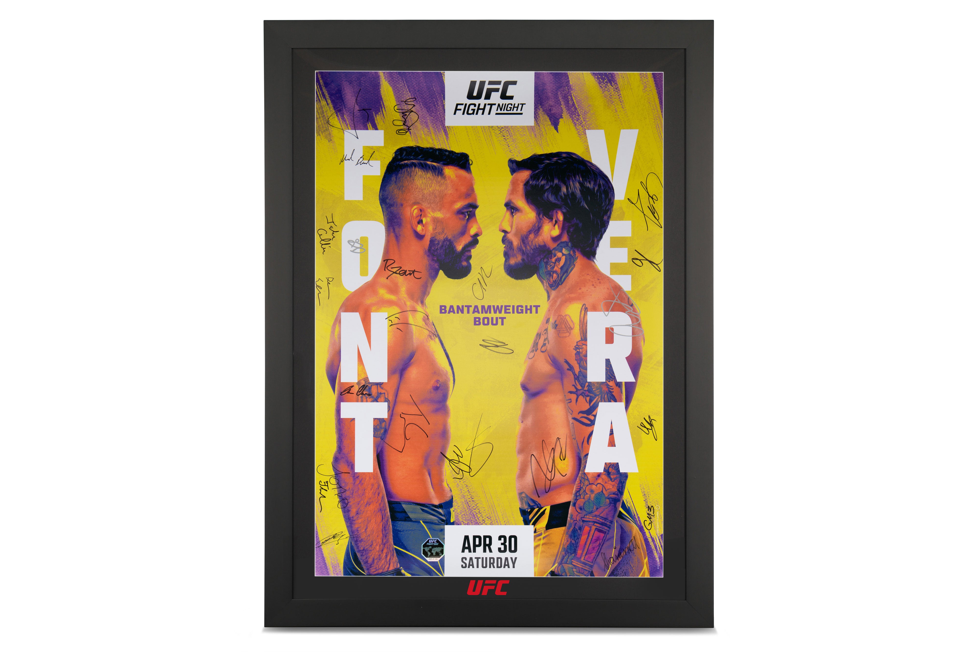 UFC Fight Night: Font vs Vera Autographed Event Poster