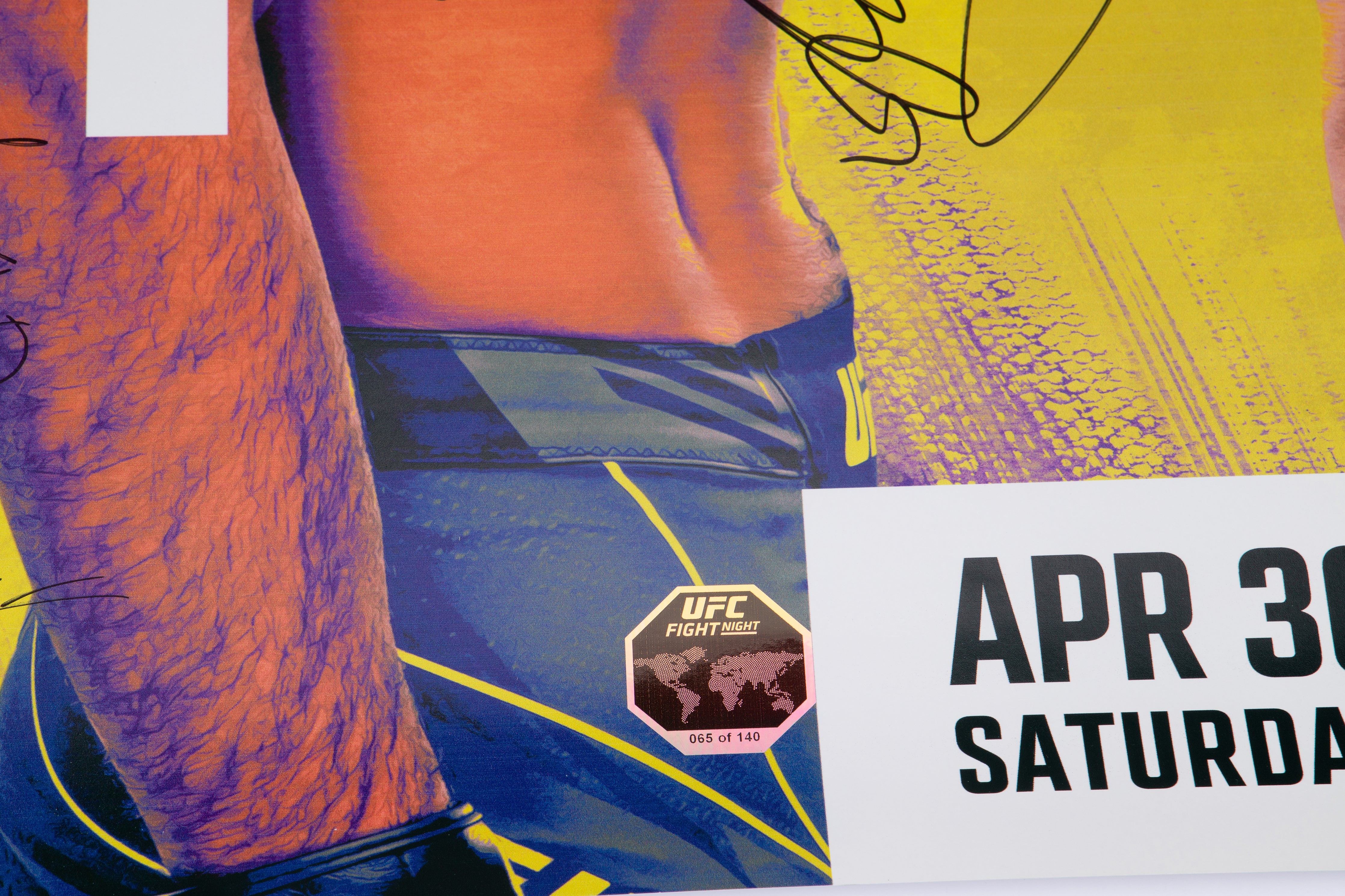 UFC Fight Night: Font vs Vera Autographed Event Poster
