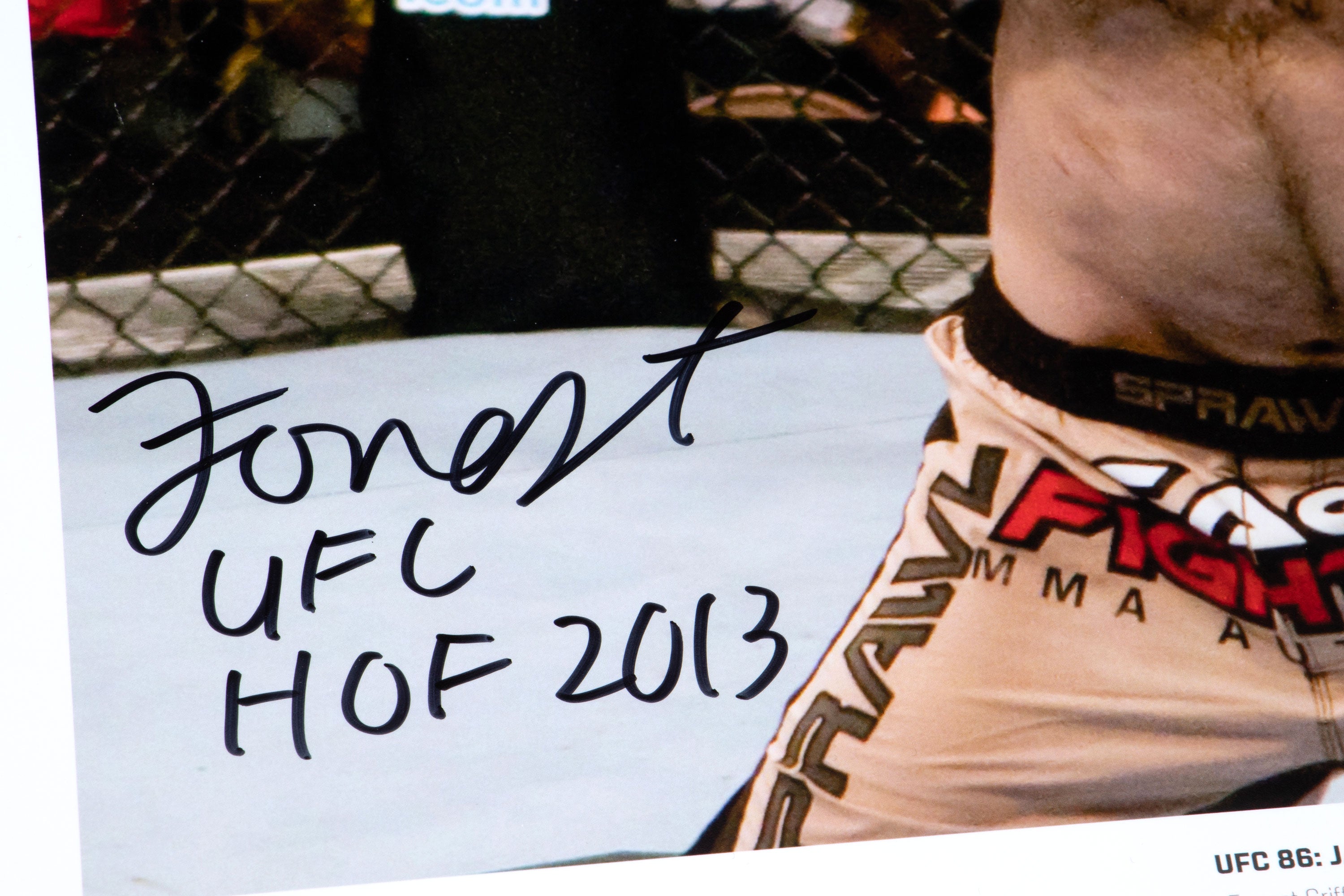 Forrest Griffin Framed Signed Photo UFC 86