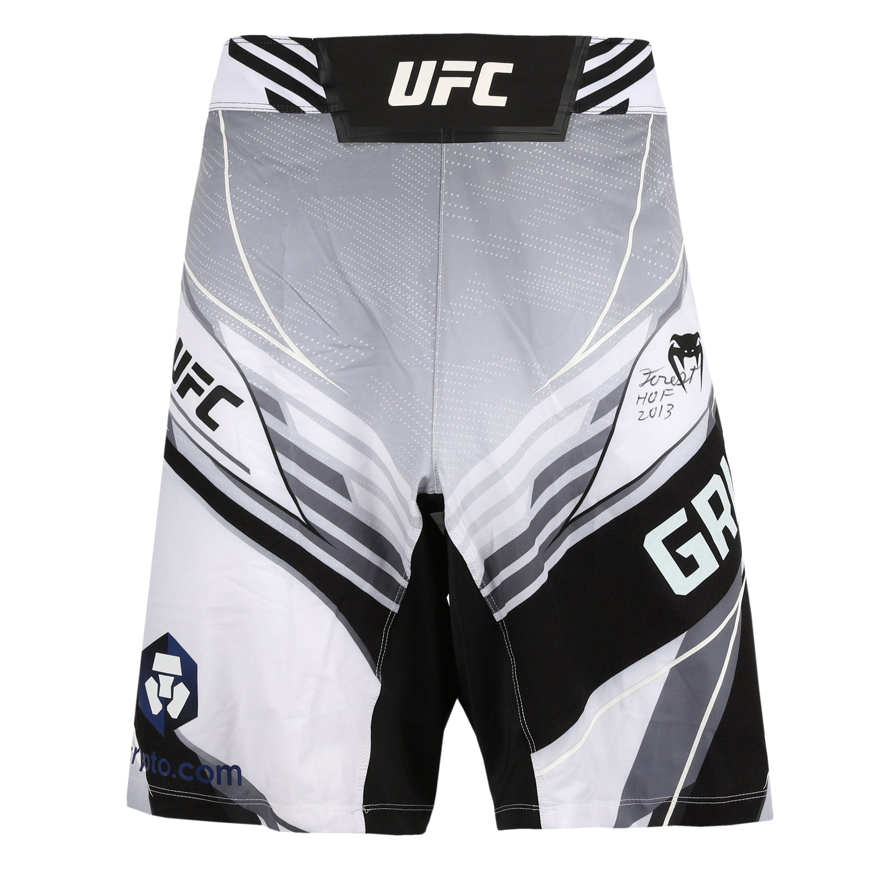 Forrest Griffin Signed UFC Long-Fit Fight Shorts - White
