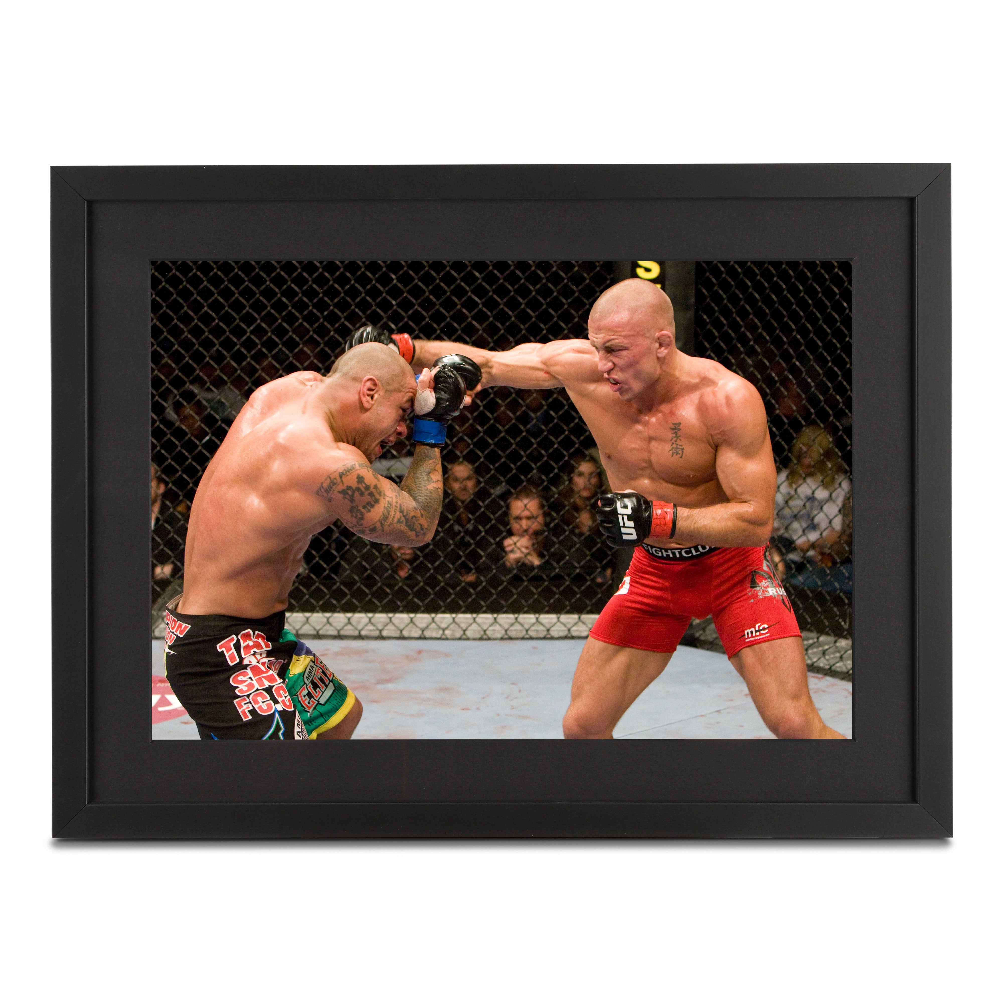 George St-Pierre Framed Photo – UFC 100: Lesnar vs Mir II