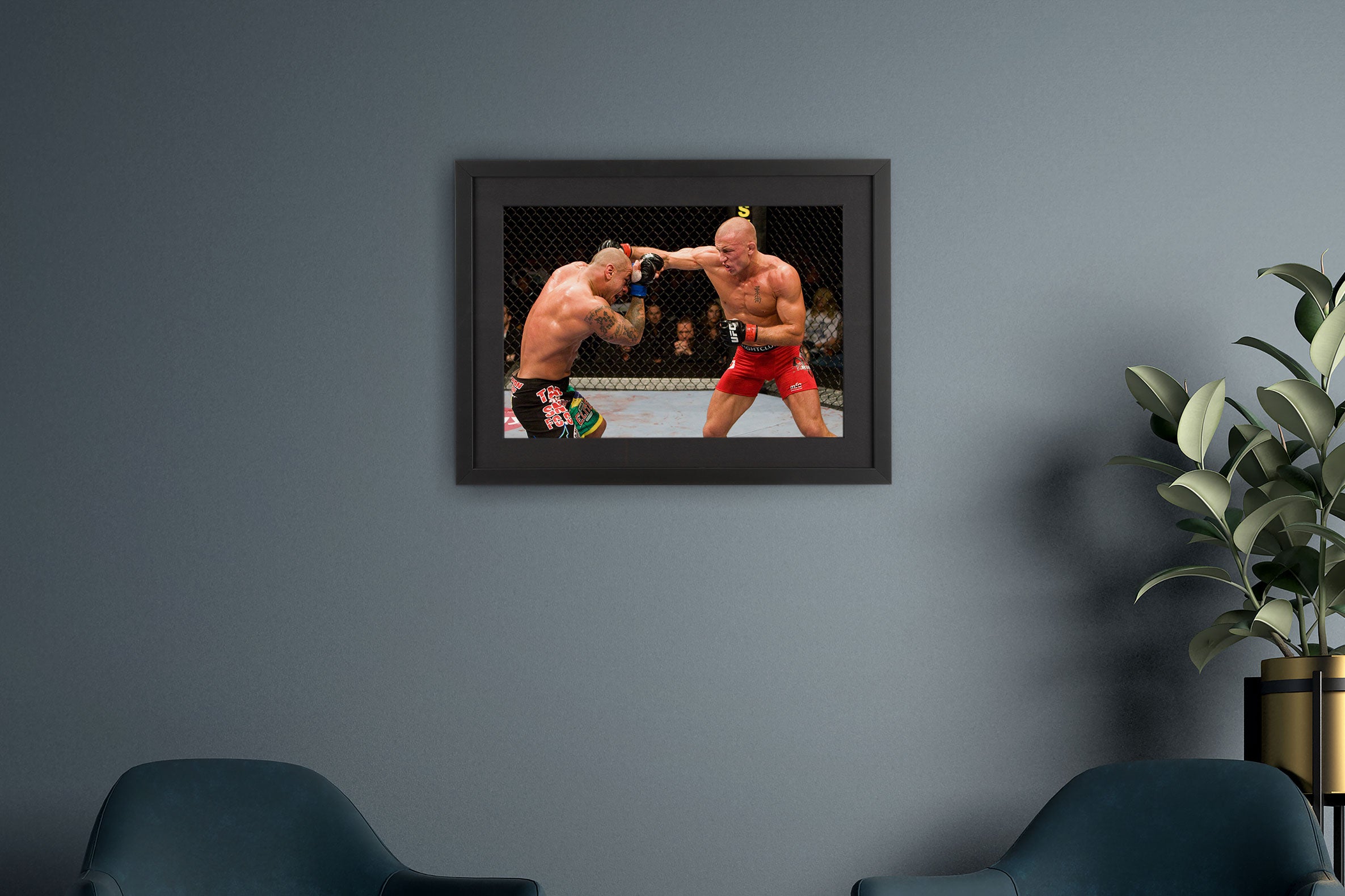 George St-Pierre Framed Photo – UFC 100: Lesnar vs Mir II