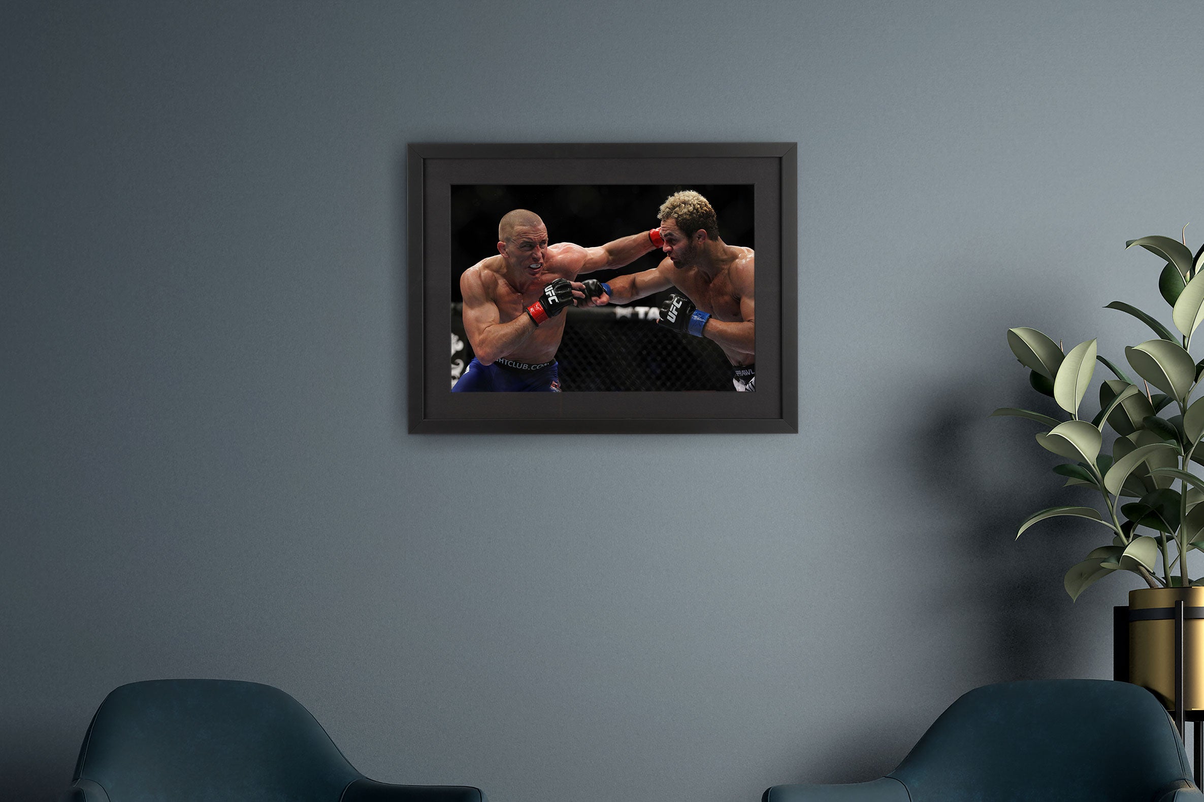George St-Pierre Framed Photo – UFC 124: St-Pierre vs Koscheck