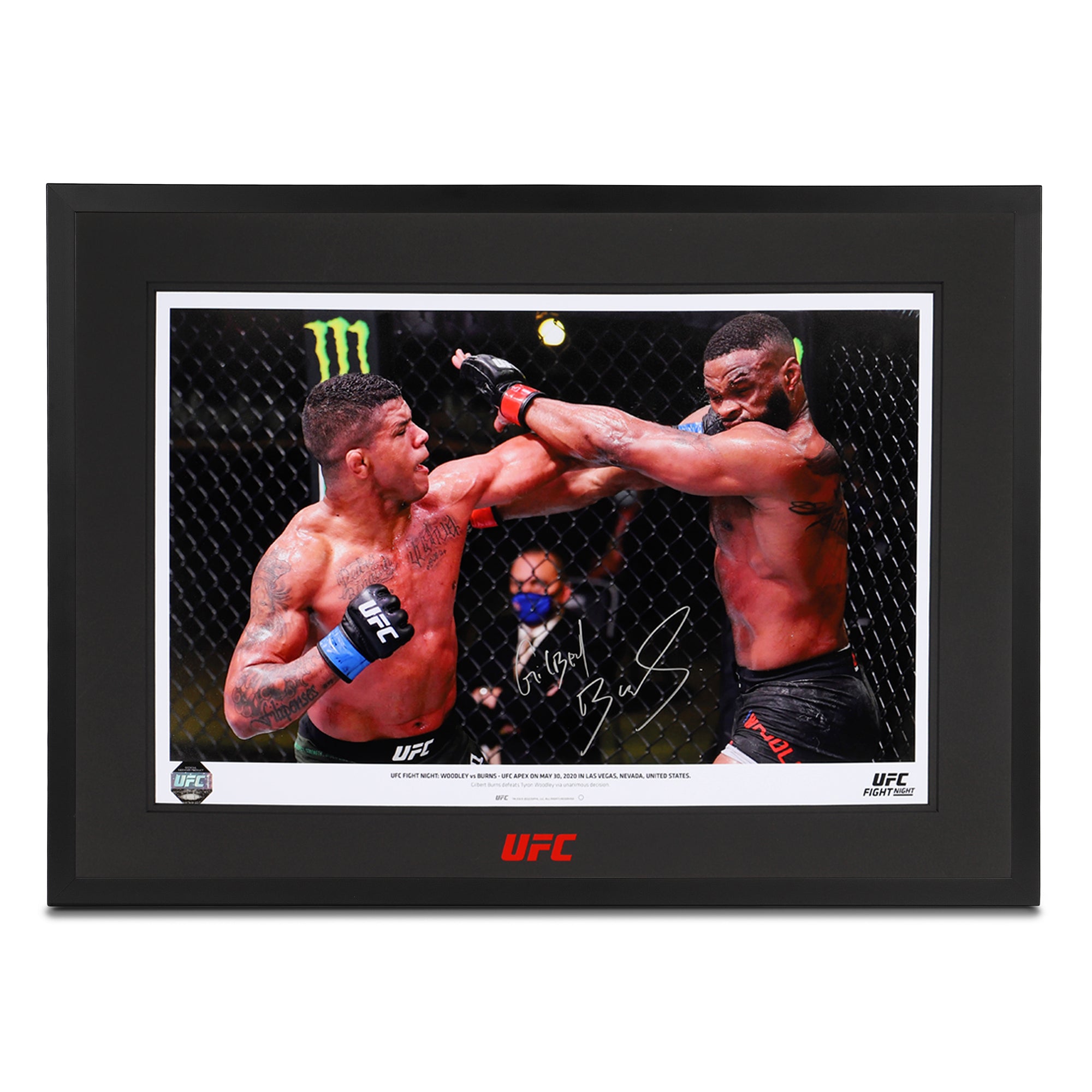 Gilbert Burns Signed Photo UFC Fight Night: Woodley vs Burns