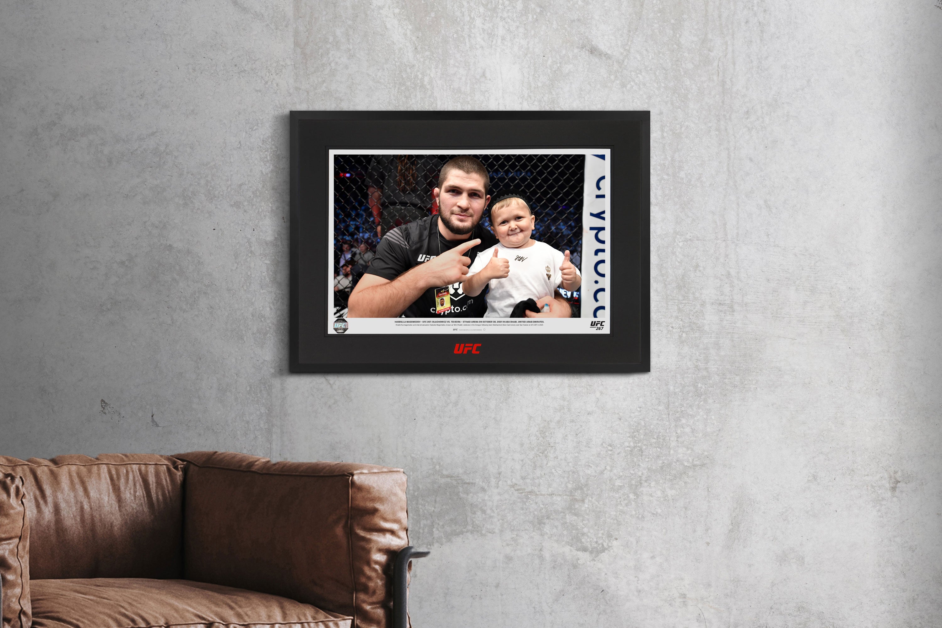 Signed UFC framed photo
