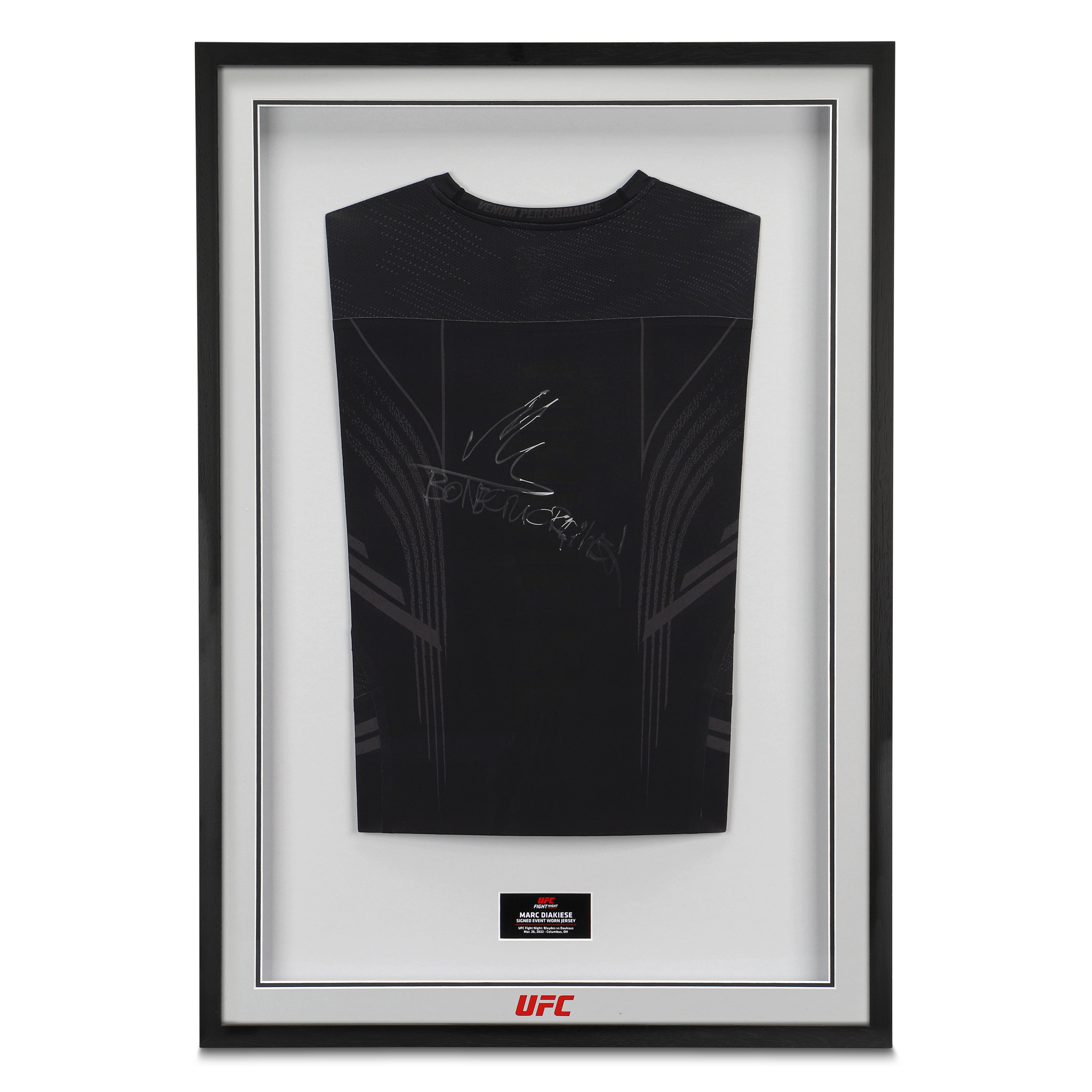 Marc Diakiese Signed Fight Issued Jersey